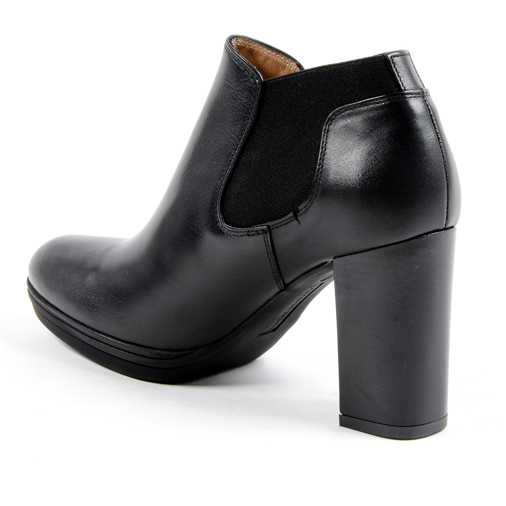 V 1969 Italia Stivaletto con tacco da donna nero GRACY