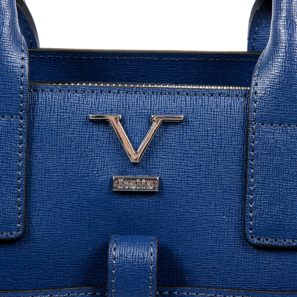 V 1969 Italia Borsa da donna V006-S SAFFIANO BLU JEANS
