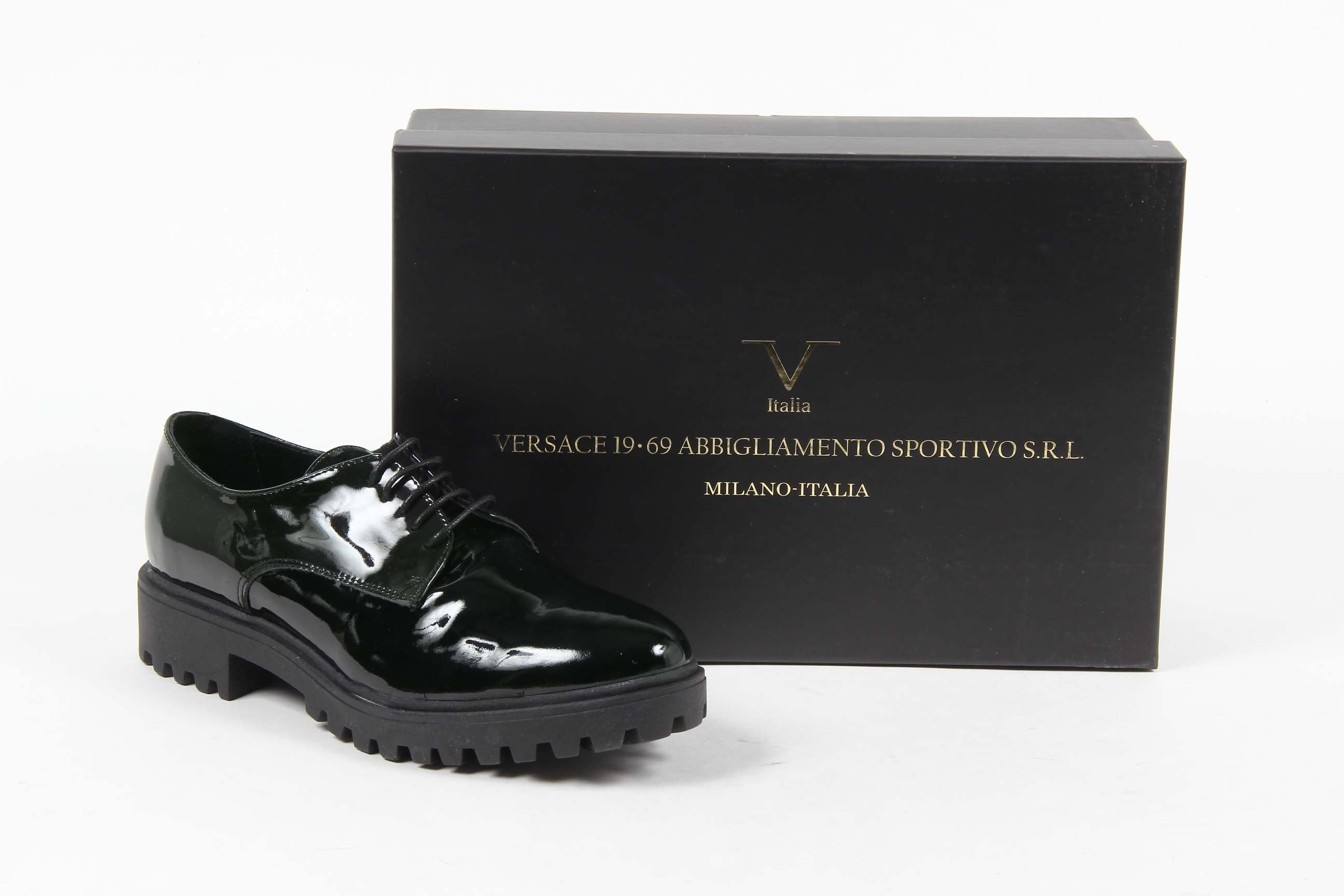 Scarpa stringata da donna V 1969 Italia C01 VERNICE VERDE