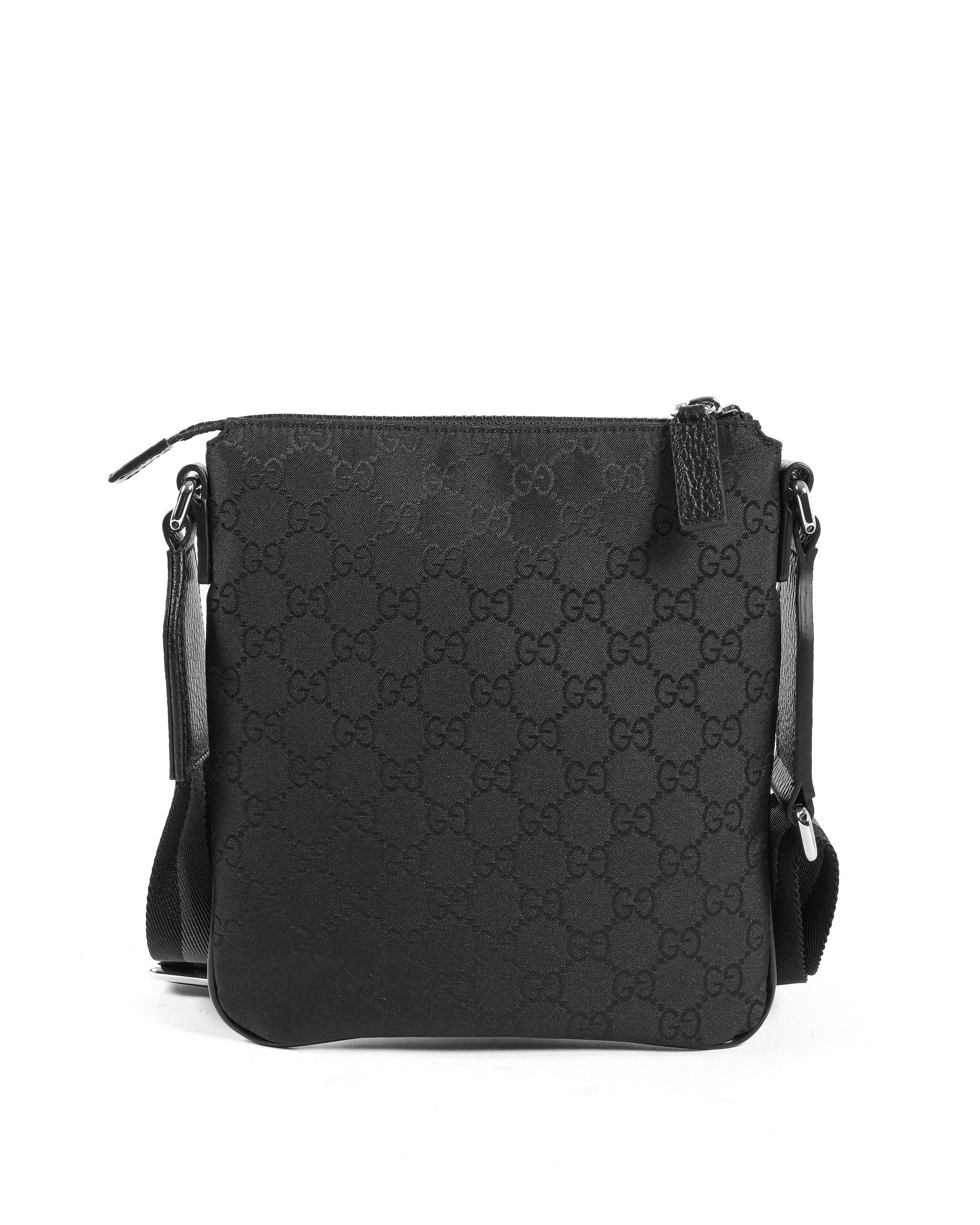 Borsa a tracolla piccola Gucci nera