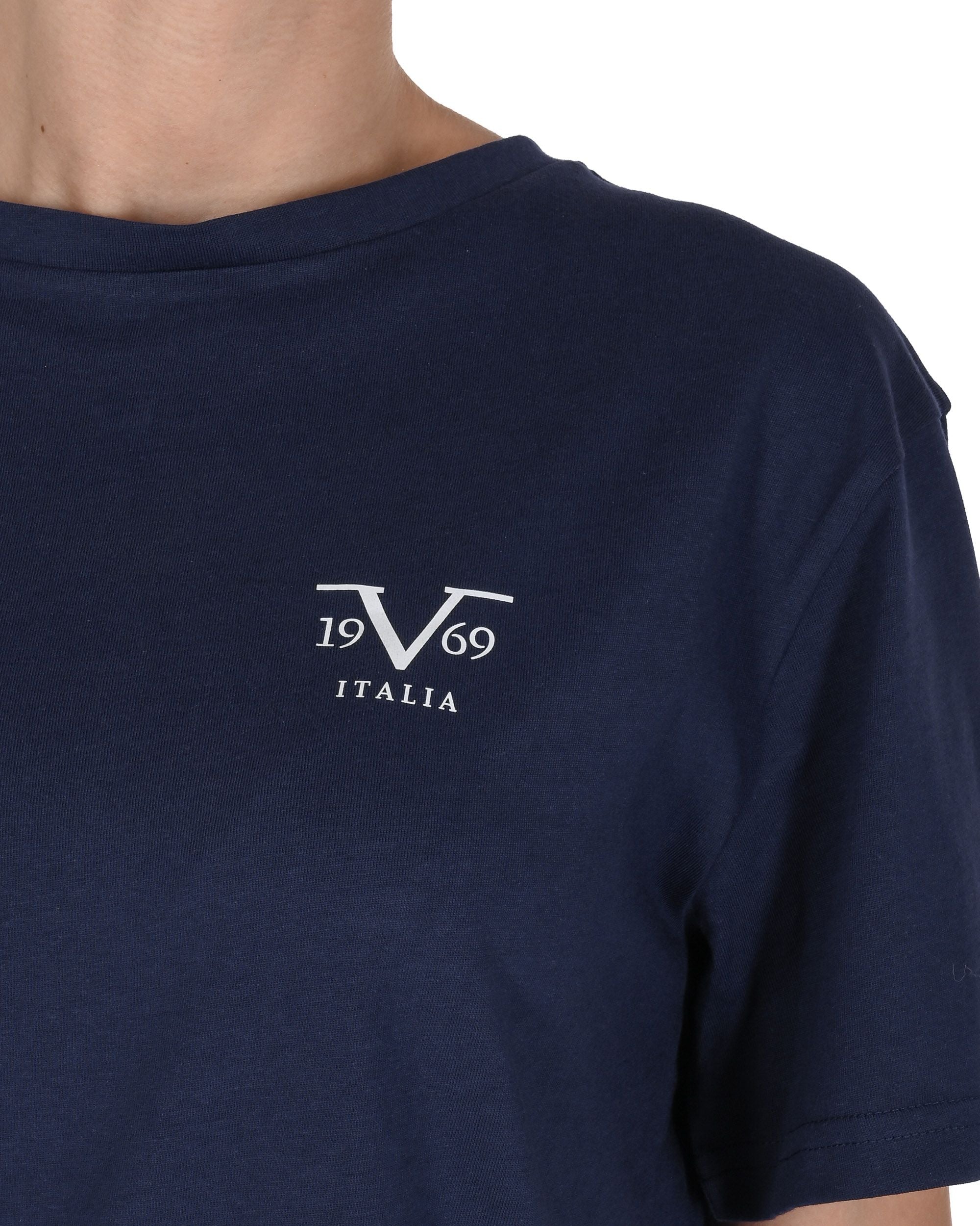 19V69 Italia T-shirt basic da donna VSC1WTS01 NAVY