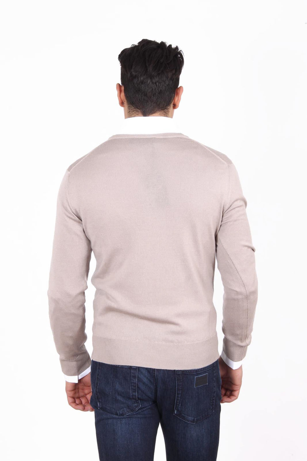 Maglione uomo scollo a V V 1969 Italia 9801 SCOLLO V SABBIA