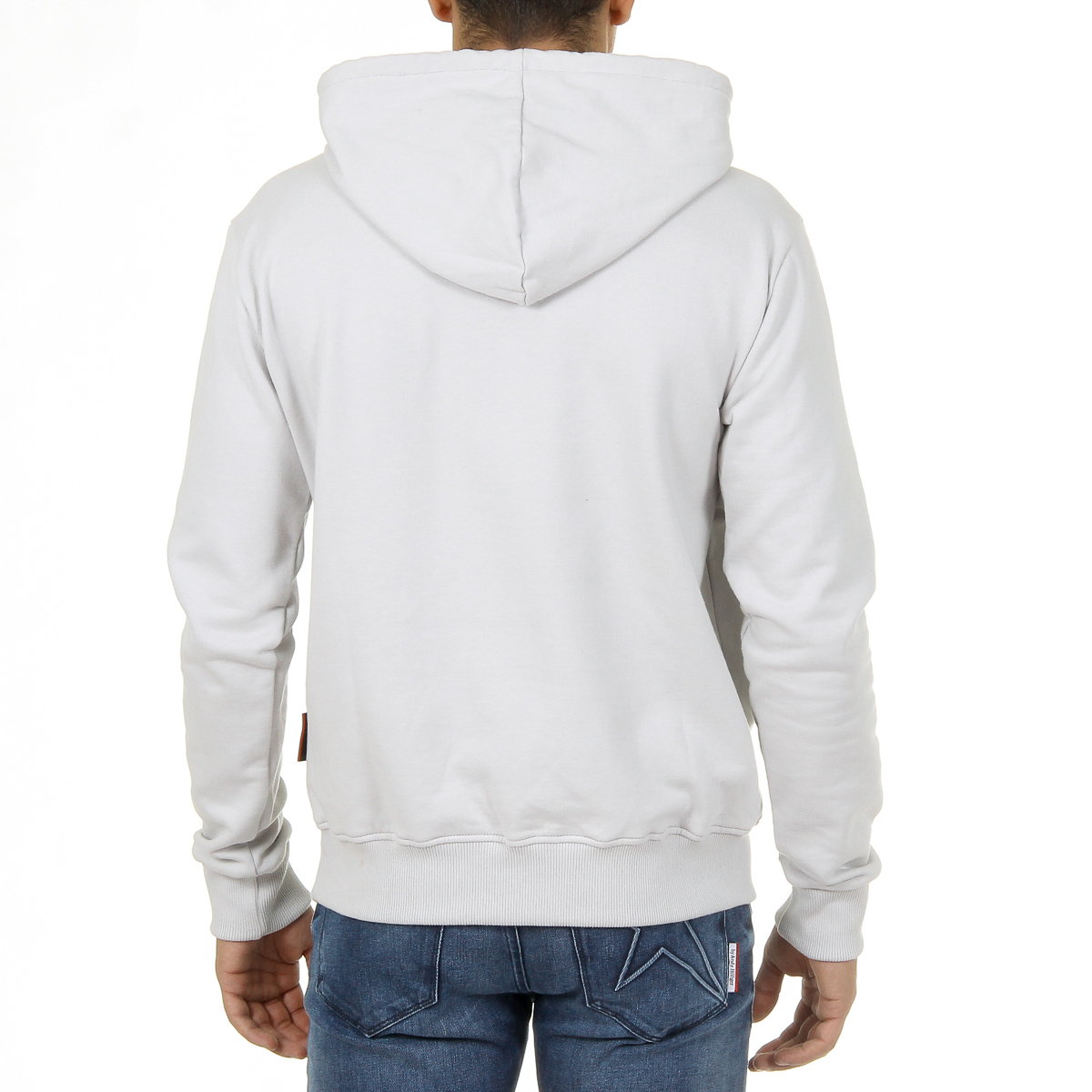 Felpa con cappuccio da uomo Andrew Charles a maniche lunghe e scollo tondo, grigio chiaro FIFI