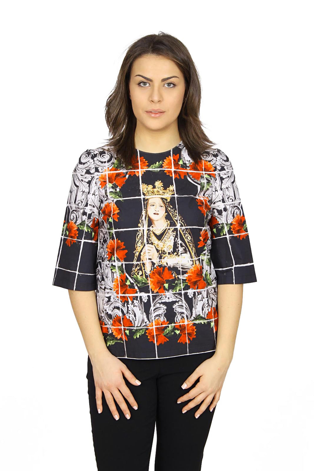 Dolce & Gabbana top da donna a manica corta F7Q09T FP5J7 X0800