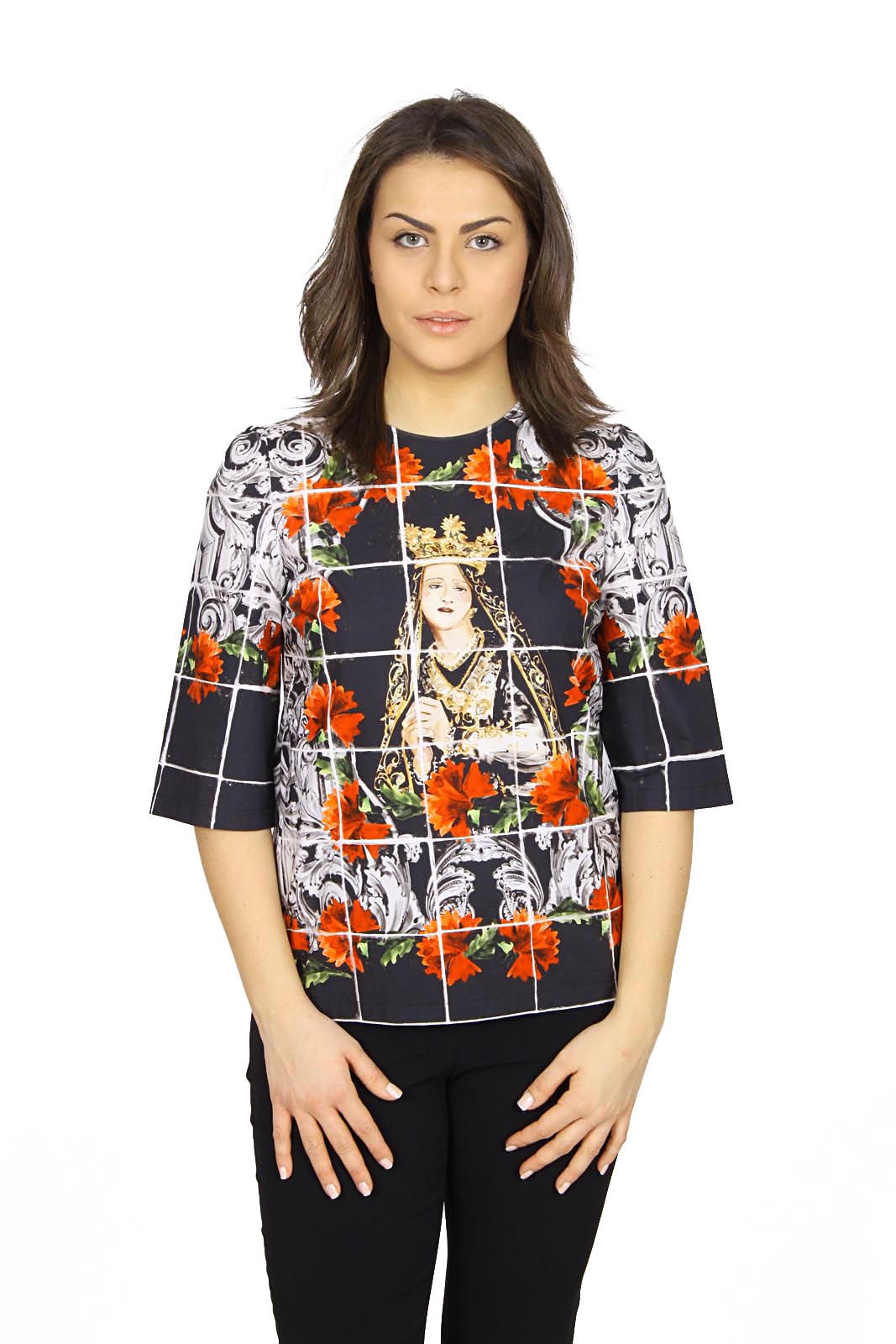 Dolce & Gabbana top da donna a manica corta F7Q09T FP5J7 X0800