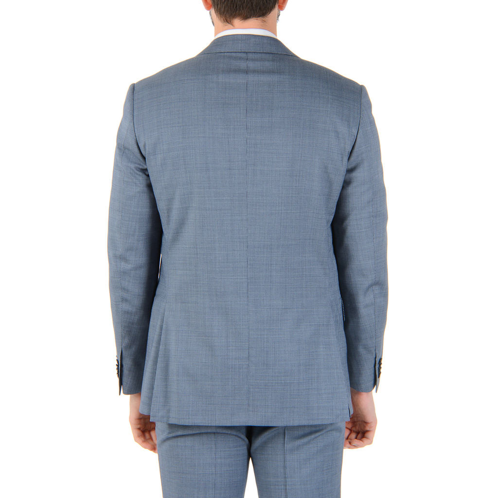 Abito da uomo Corneliani maniche lunghe azzurro Super 110's