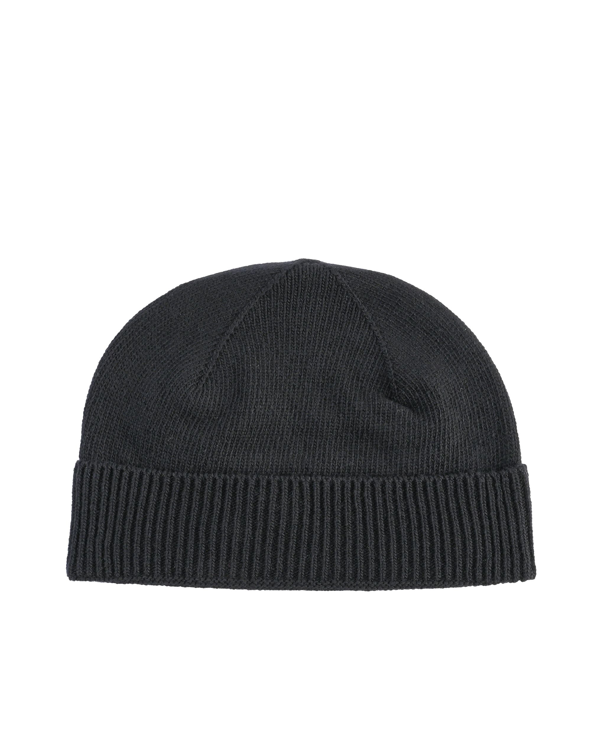Berretto classico da donna in cashmere Crown of Edinburgh COE 004 NERO