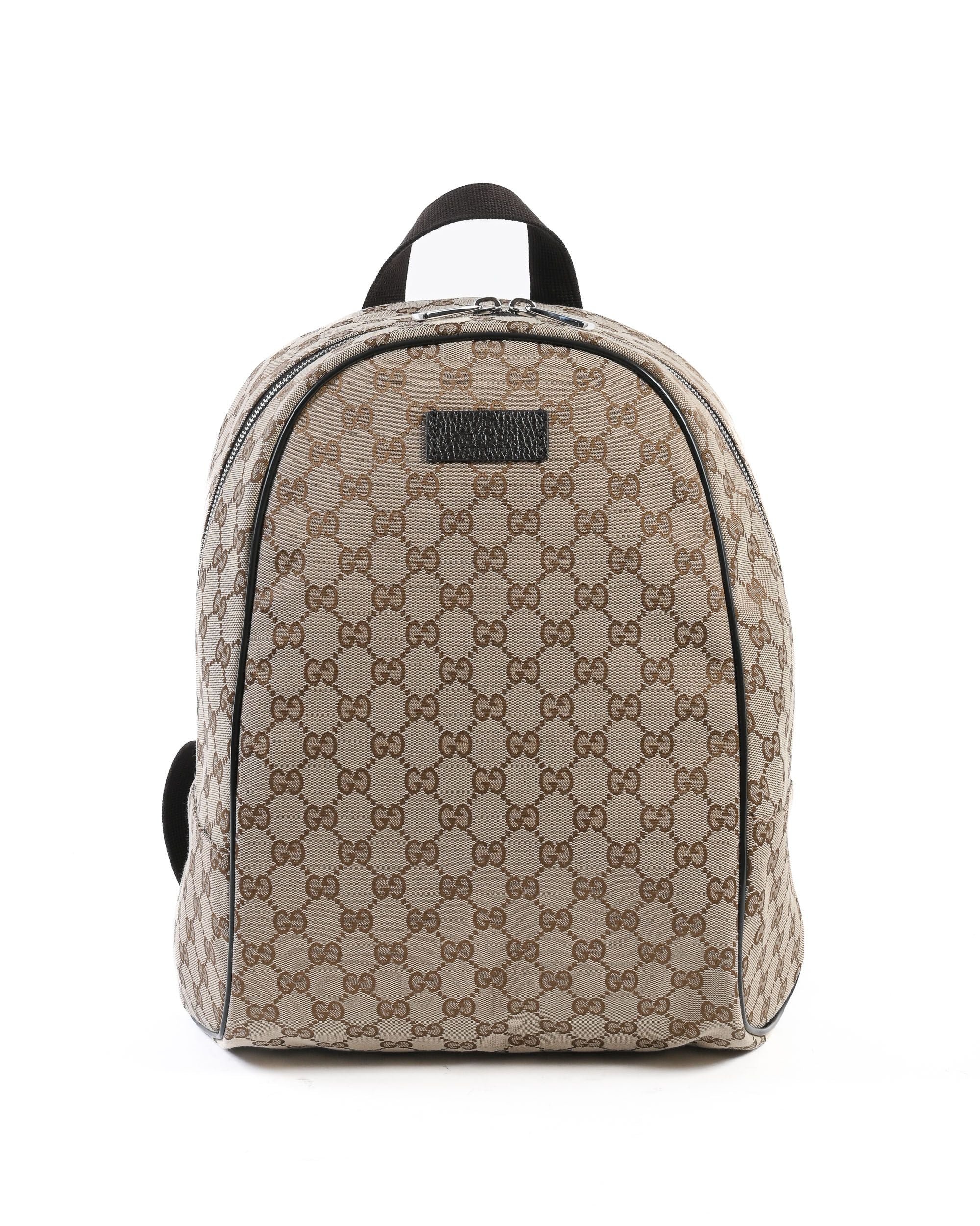 Zaino Gucci GG monogramma beige marrone