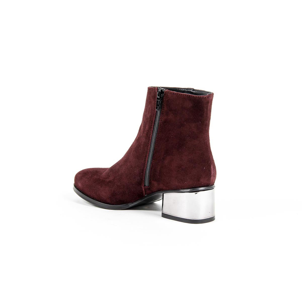 Stivaletto Donna V 1969 Italia B2503 CAMOSCIO BORGOGNA