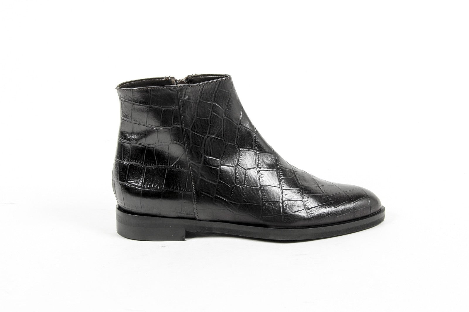 V 1969 Italia Womens Ankle Boot B1993 VIT. COCCO NERO