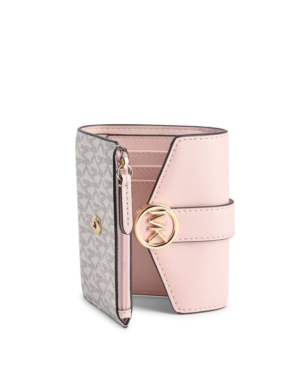 Portafoglio bifold con patta media Michael Kors 35S2GNMF8B PWD BLSH MLT