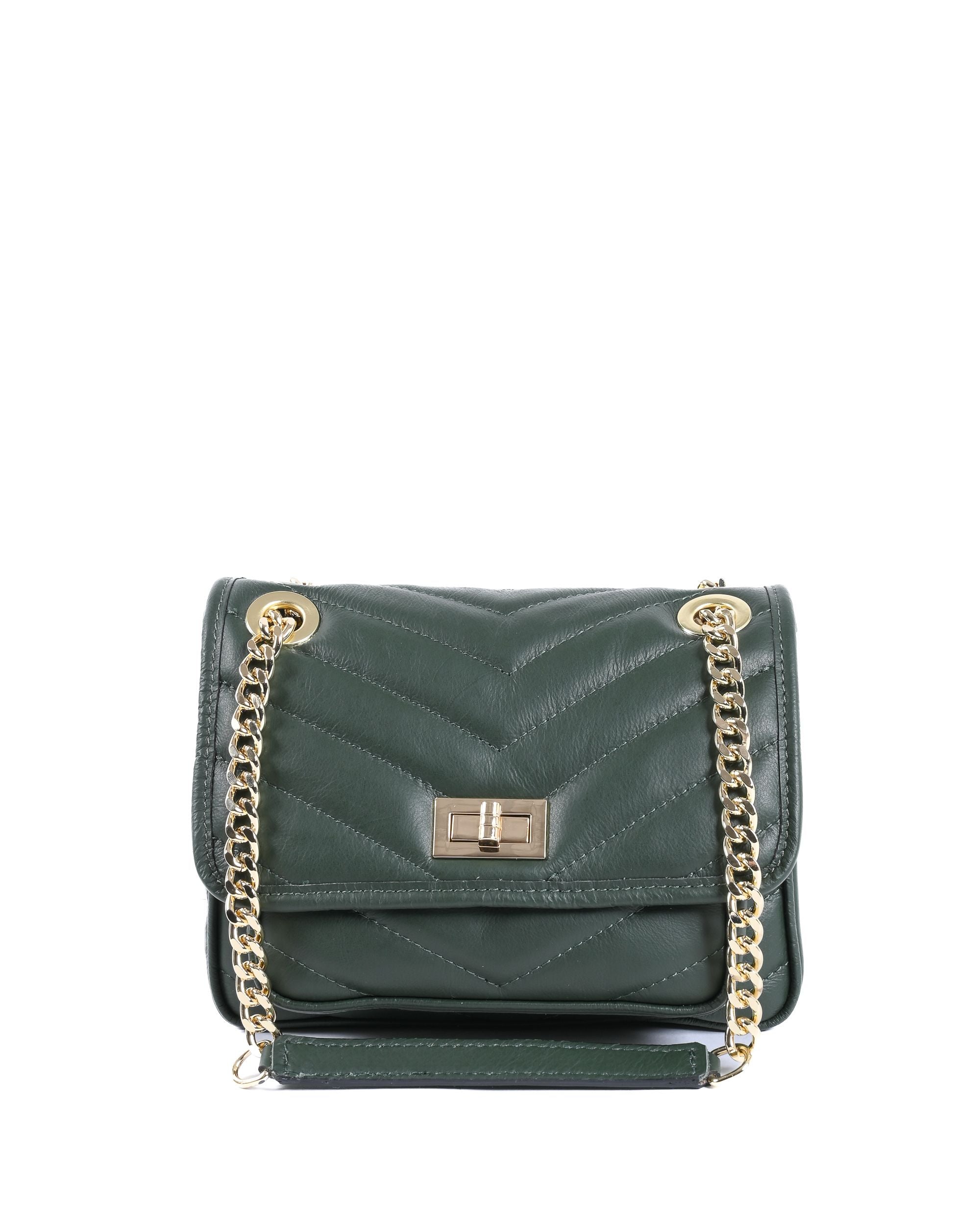 Borsa a mano da donna V Italia 10507 SAUVAGE VERDE SCURO