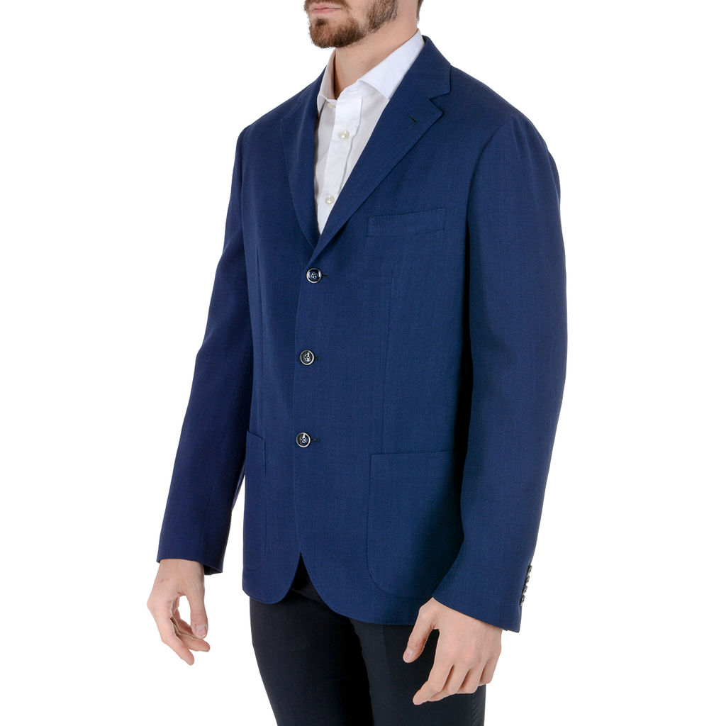 Barba Napoli Giacca Uomo Maniche Lunghe Blu