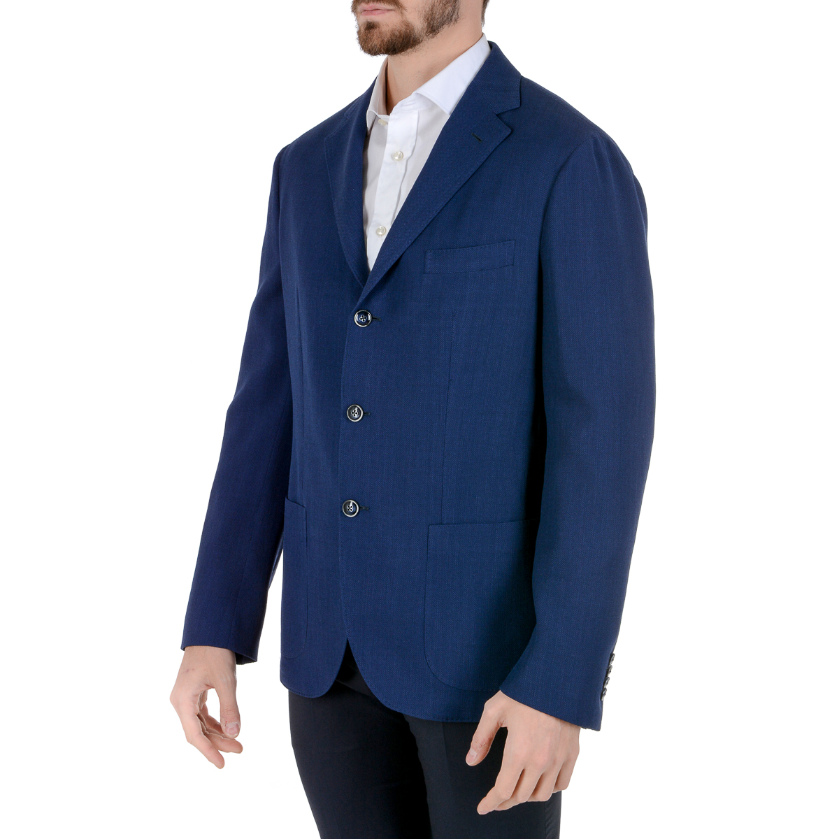 Barba Napoli Giacca Uomo Maniche Lunghe Blu