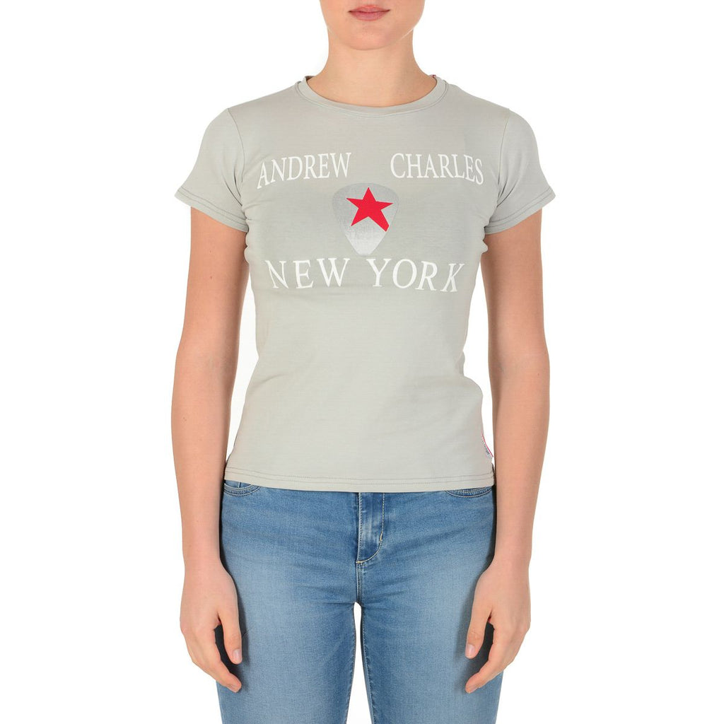 Andrew Charles By Andy Hilfiger T-shirt da donna TS501 03 1002 TARANA GRIGIO CHIARO S14