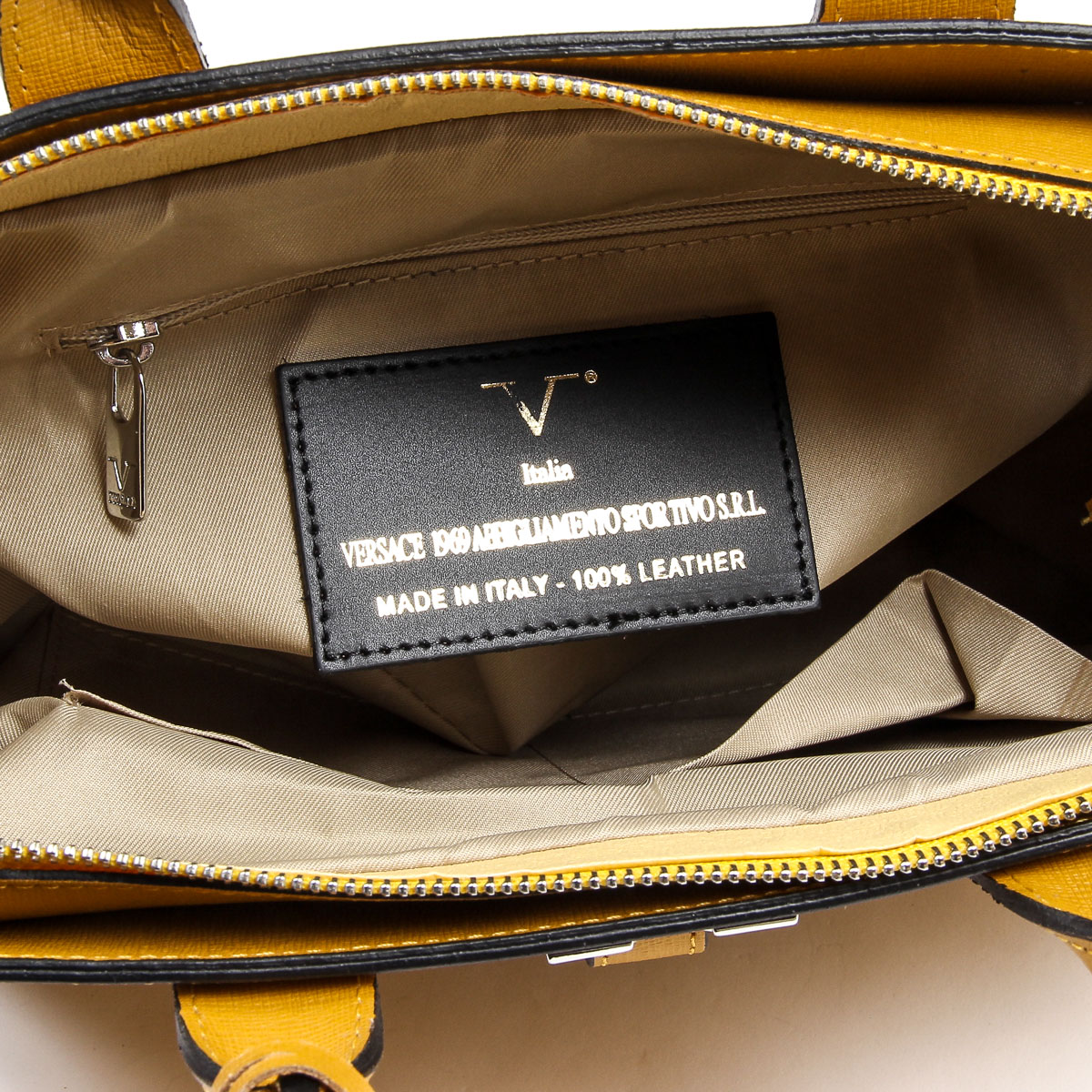 V 1969 Italia Borsa da donna V006-S SAFFIANO SENAPE