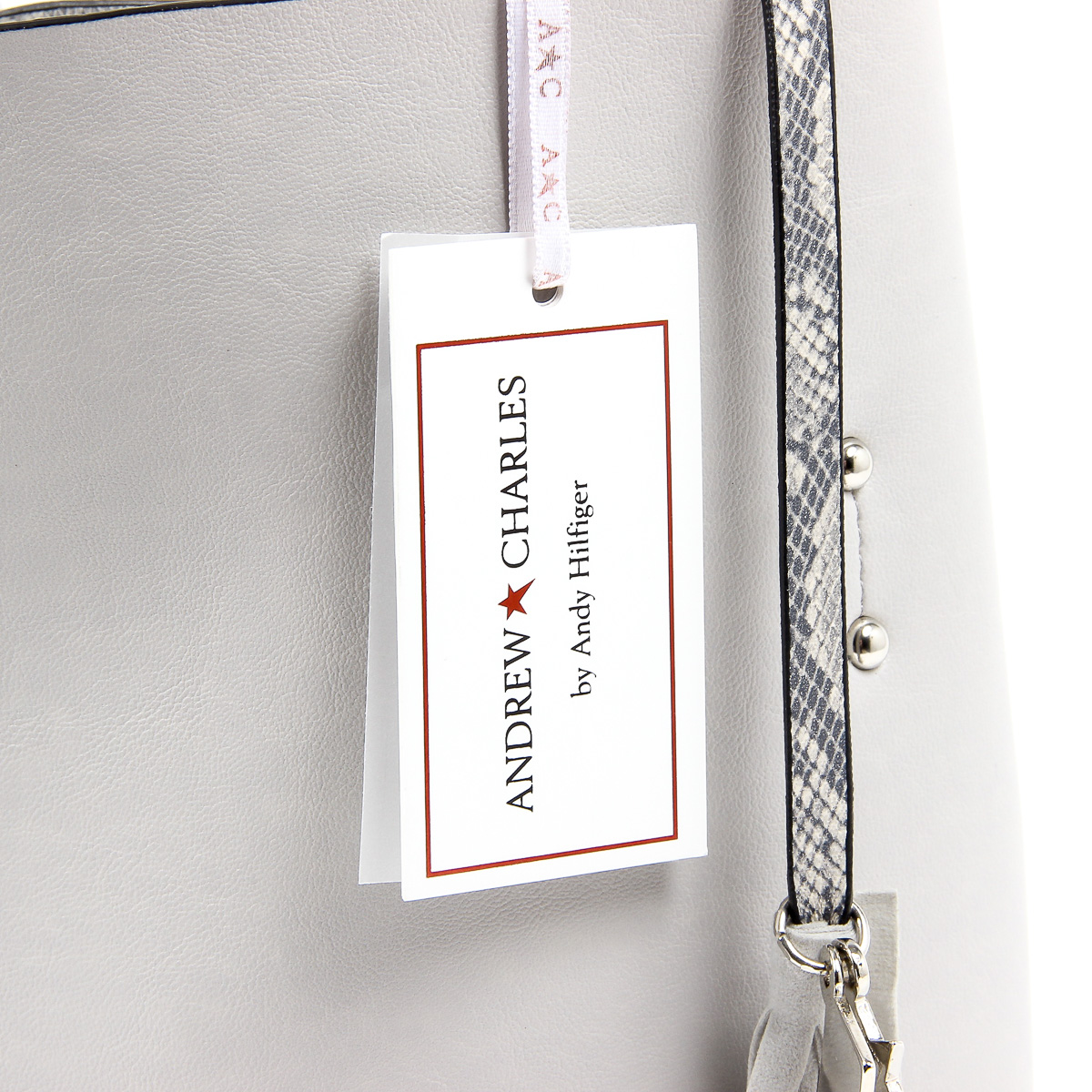 Borsa a mano da donna Andrew Charles grigio chiaro JANE