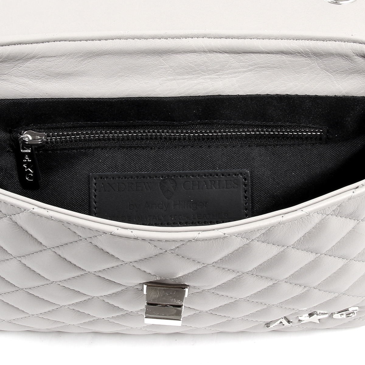 Borsa a mano da donna Andrew Charles grigia AZALEA