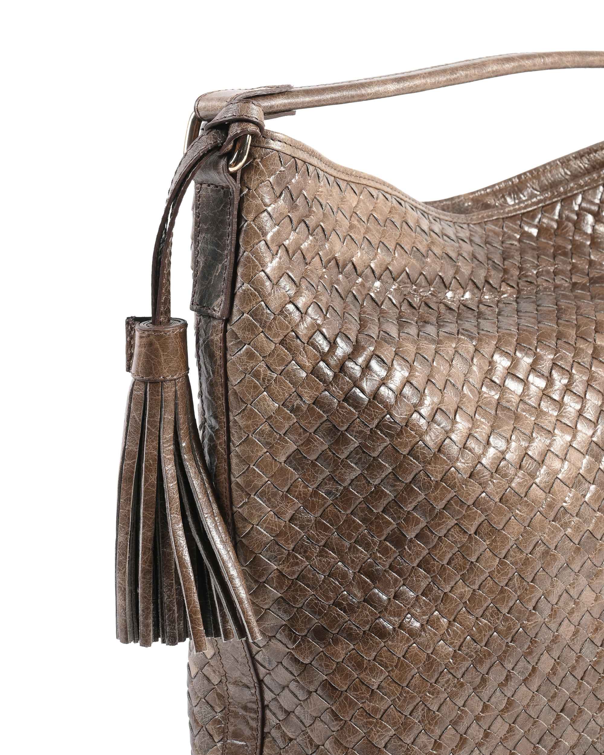 Borsa Donna Dee Ocleppo GM2054 MIAMI INTRECCIATO FANGO