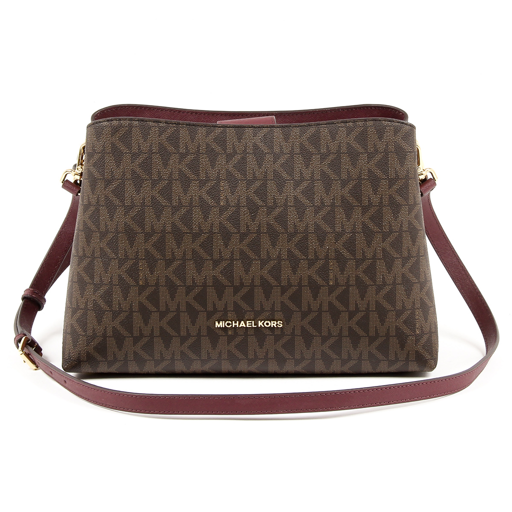 Borsa a mano da donna Michael Kors PORTIA 35F7GPAS3B BRN PLUM
