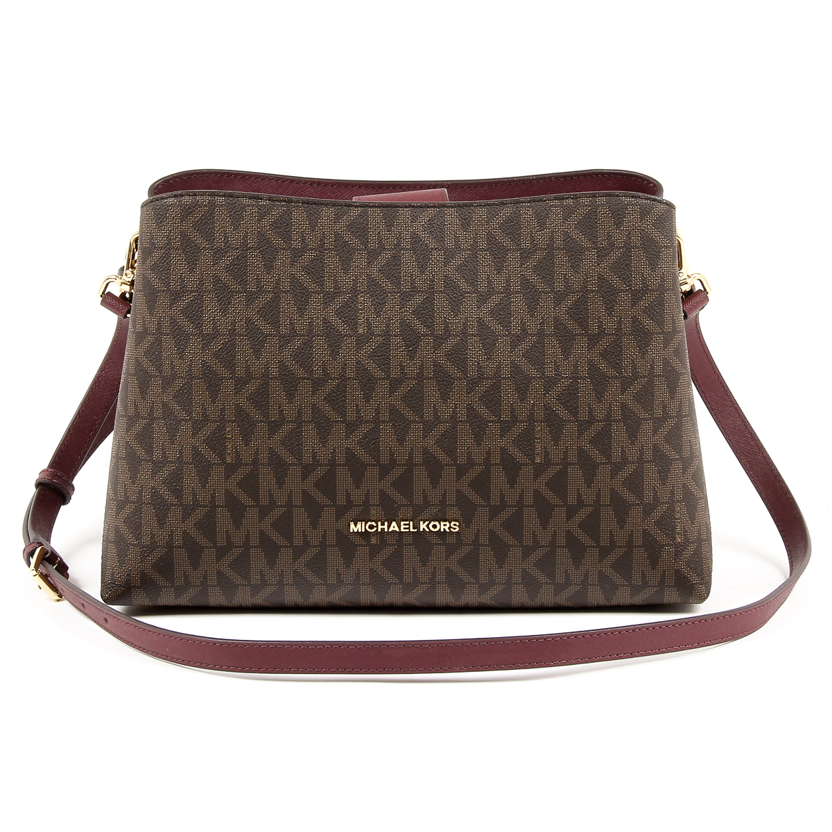 Borsa a mano da donna Michael Kors PORTIA 35F7GPAS3B BRN PLUM