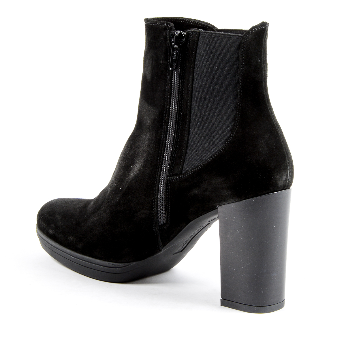 V 1969 Italia Stivaletto con tacco da donna nero MADELYN
