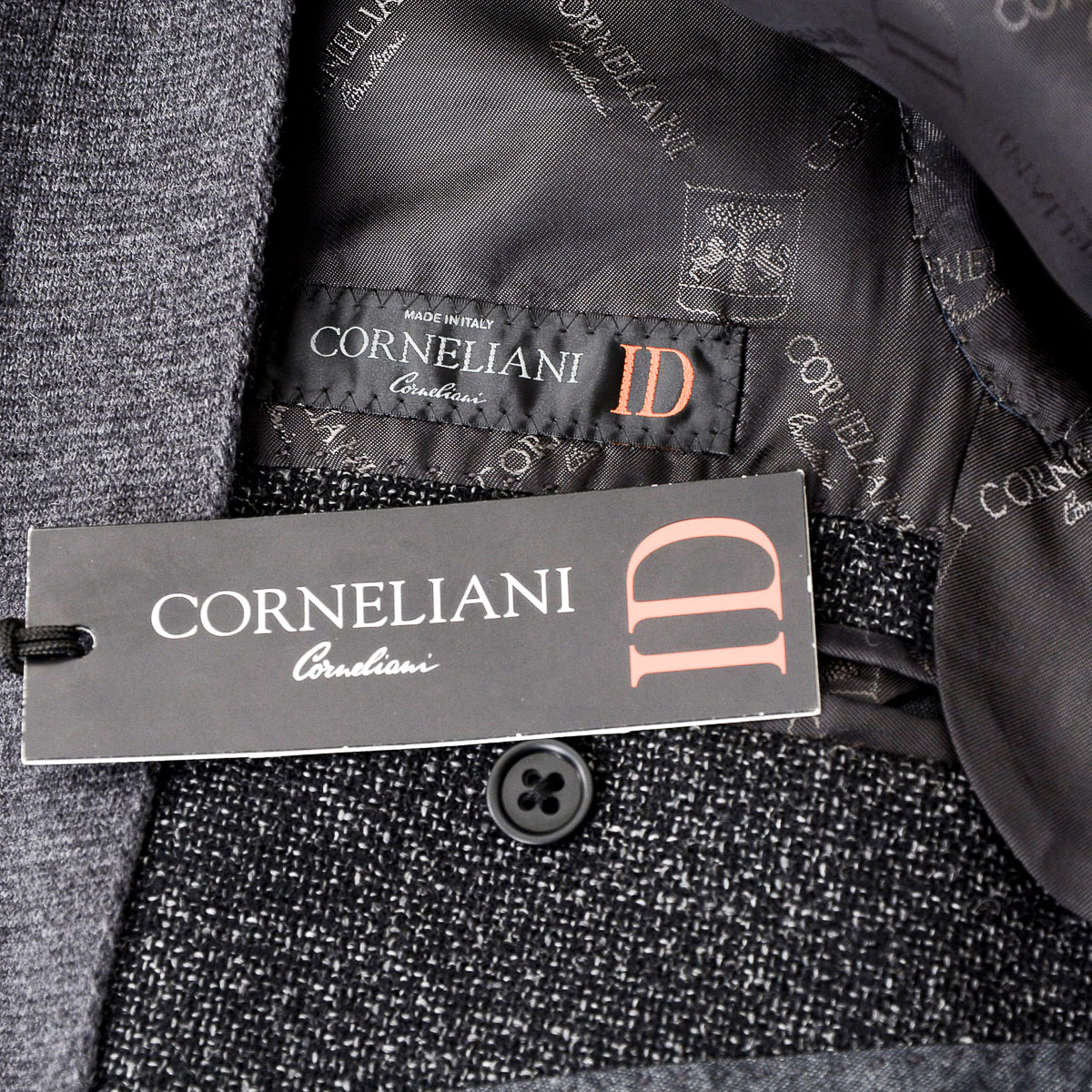 Corneliani Giacca Uomo Maniche Lunghe Grigio Scuro