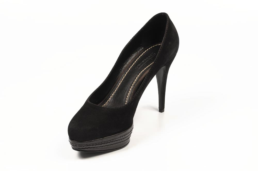 Décolleté da donna Sebastian Milano S4651 VELOUR STEEL (GRIGIO SCURO)