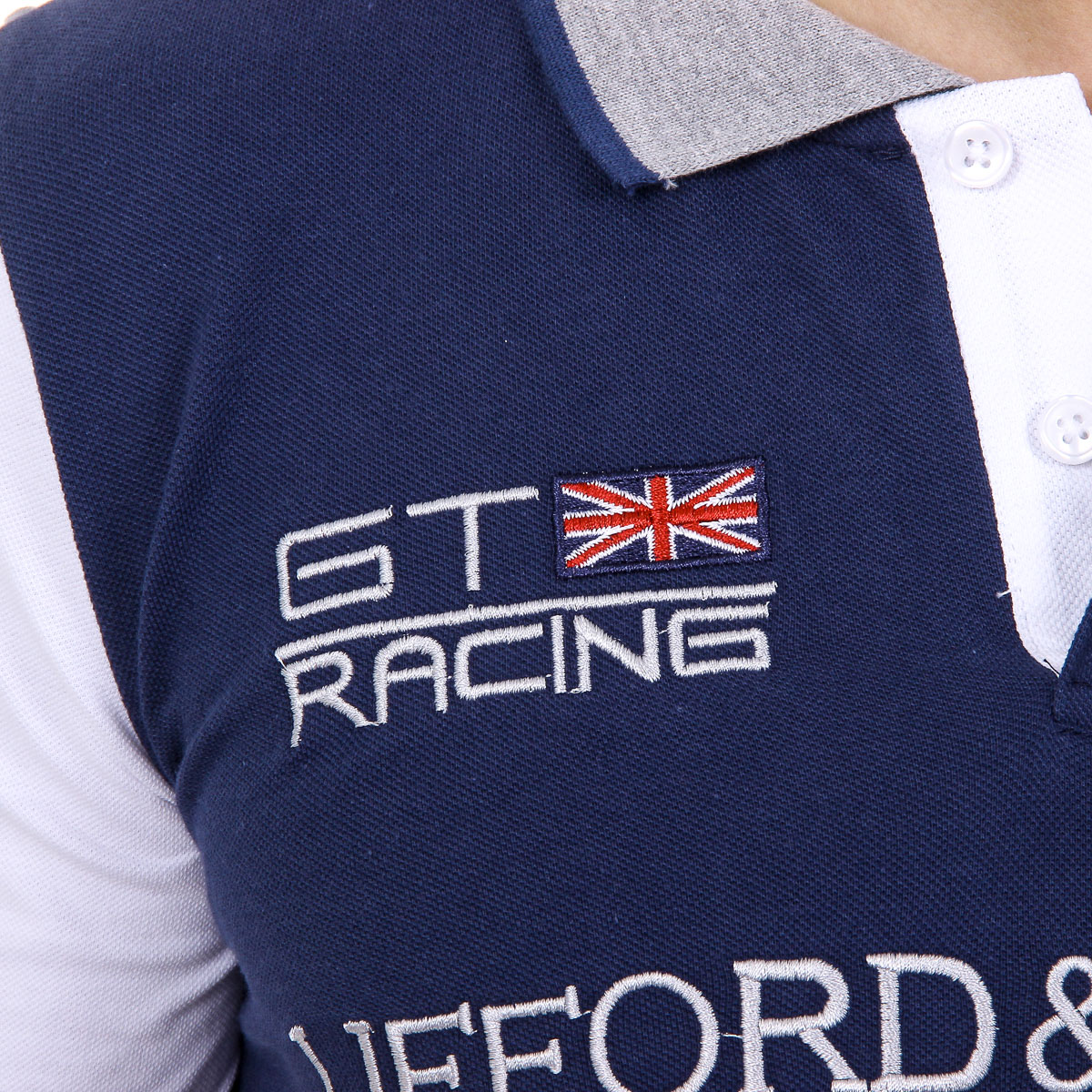 Polo da uomo a maniche corte Ufford & Suffolk Polo Club US001 INDIGO