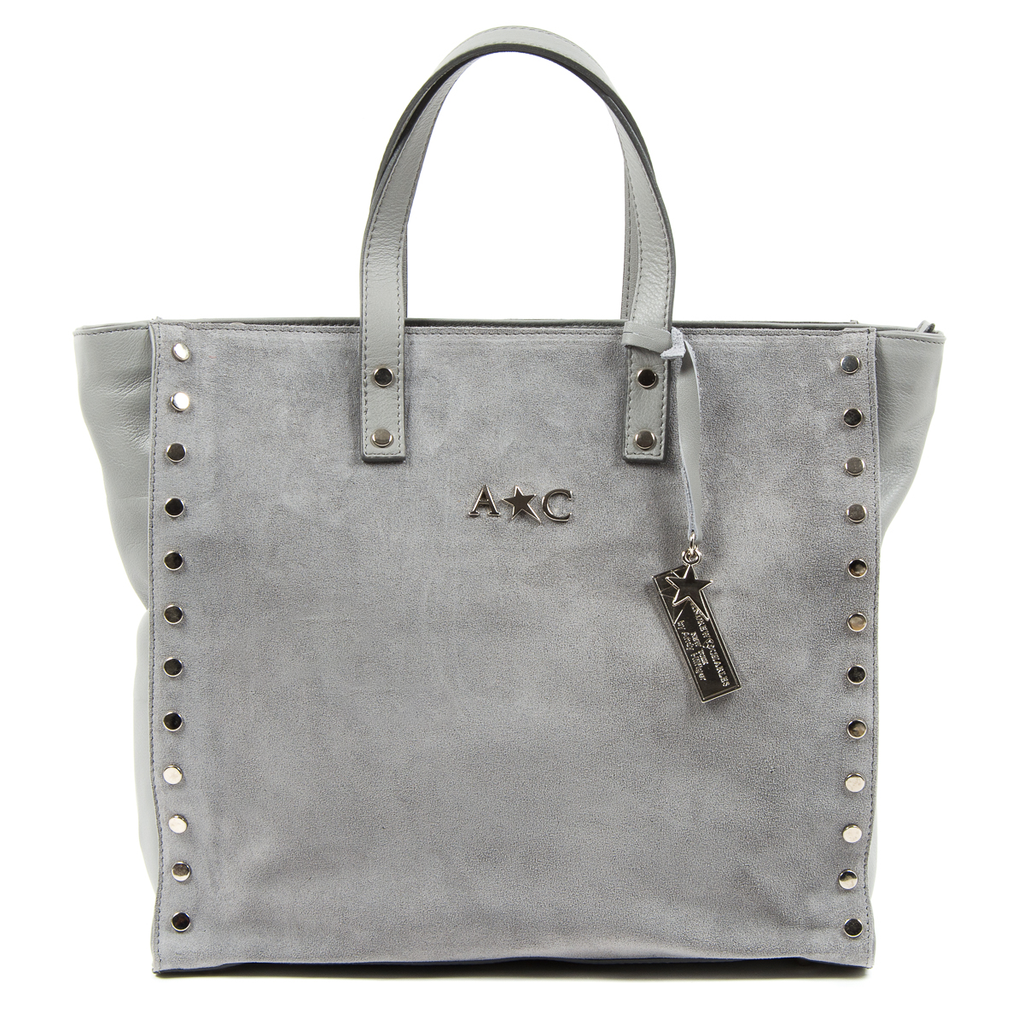 Borsa a mano da donna Andrew Charles grigia JENNER