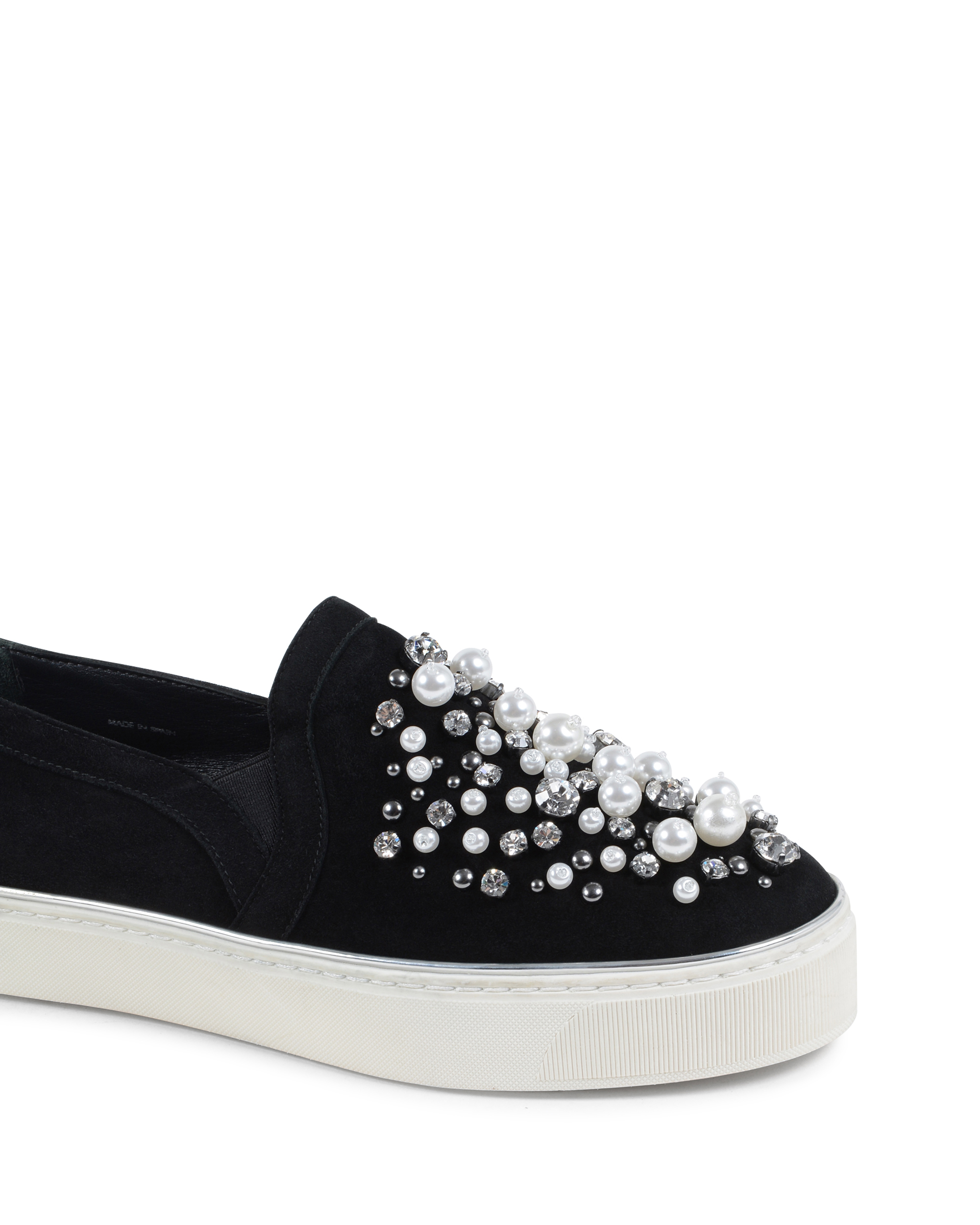 Stuart Weitzman Sneaker Slip On da donna nere DECOR