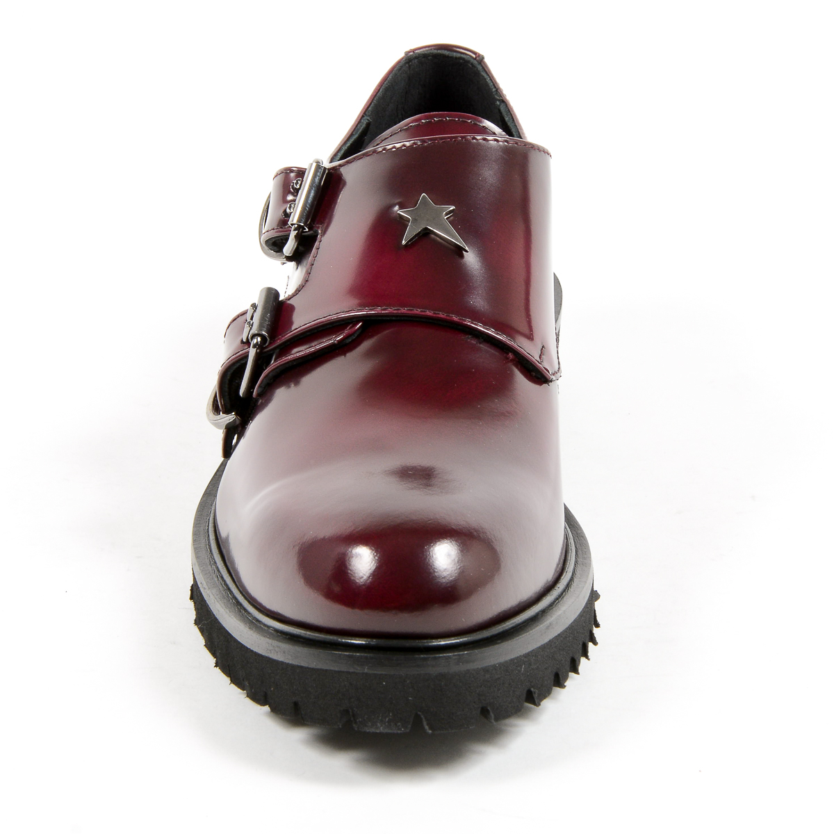 Scarpe Monk Strap da donna Andrew Charles Bordeaux JANIS