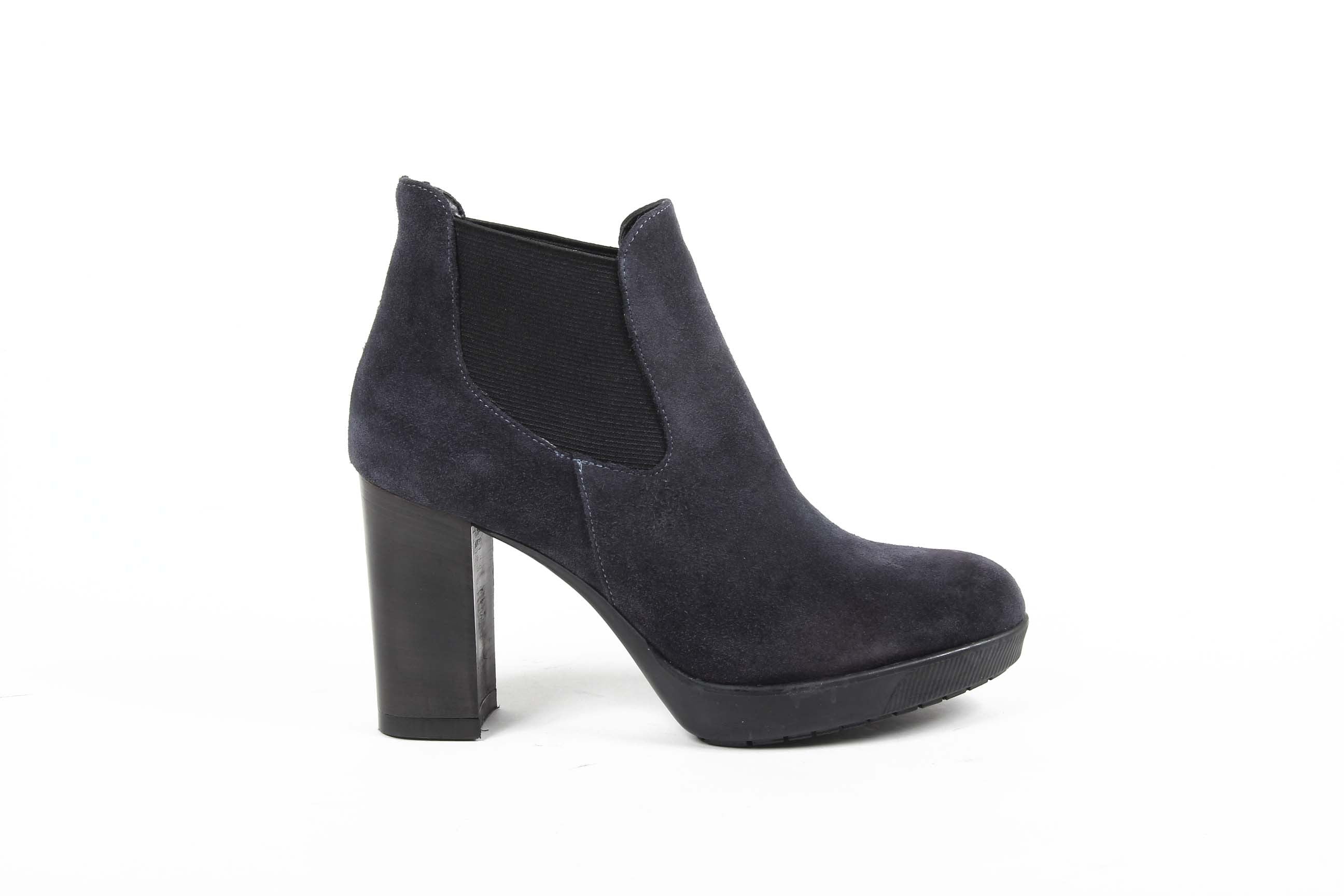 V 1969 Italia Stivaletto Donna C17 VELOUR BLU