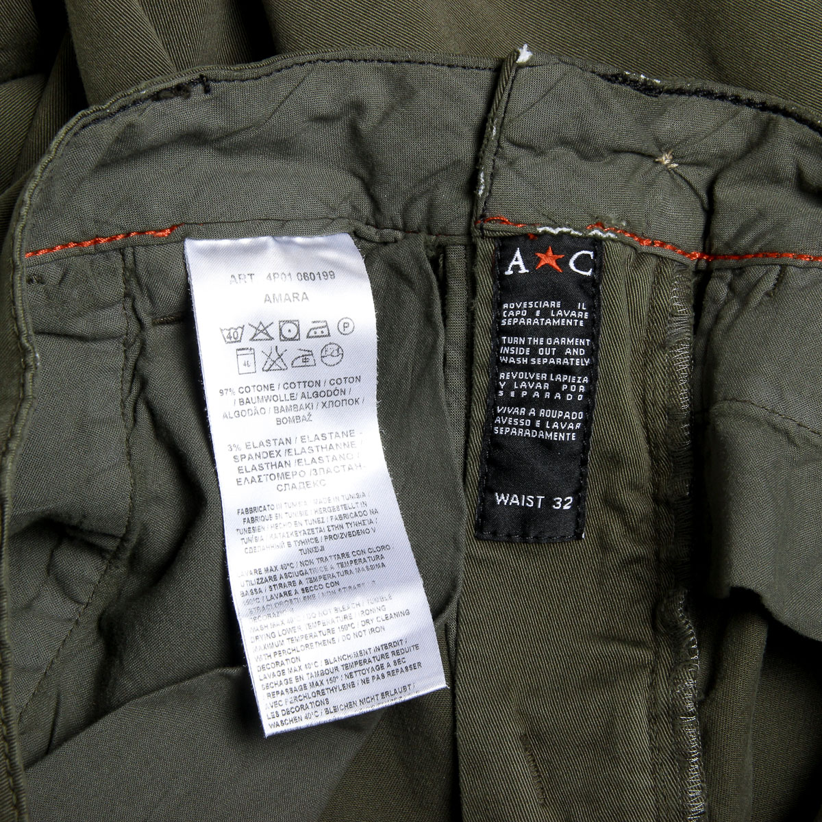Pantaloni da uomo Andrew Charles verdi AMARA