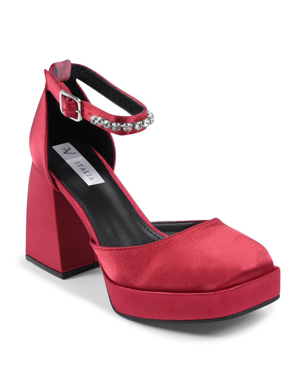 19V69 Italia Scarpe da donna con cinturino alla caviglia Bordeaux J010 BORDEAUX