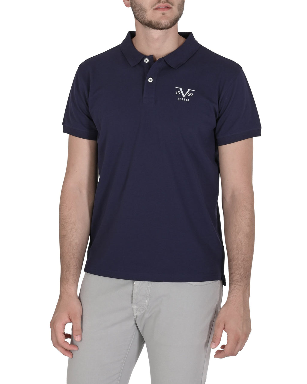 19V69 Italia Polo Uomo VSC1MPL01 NAVY