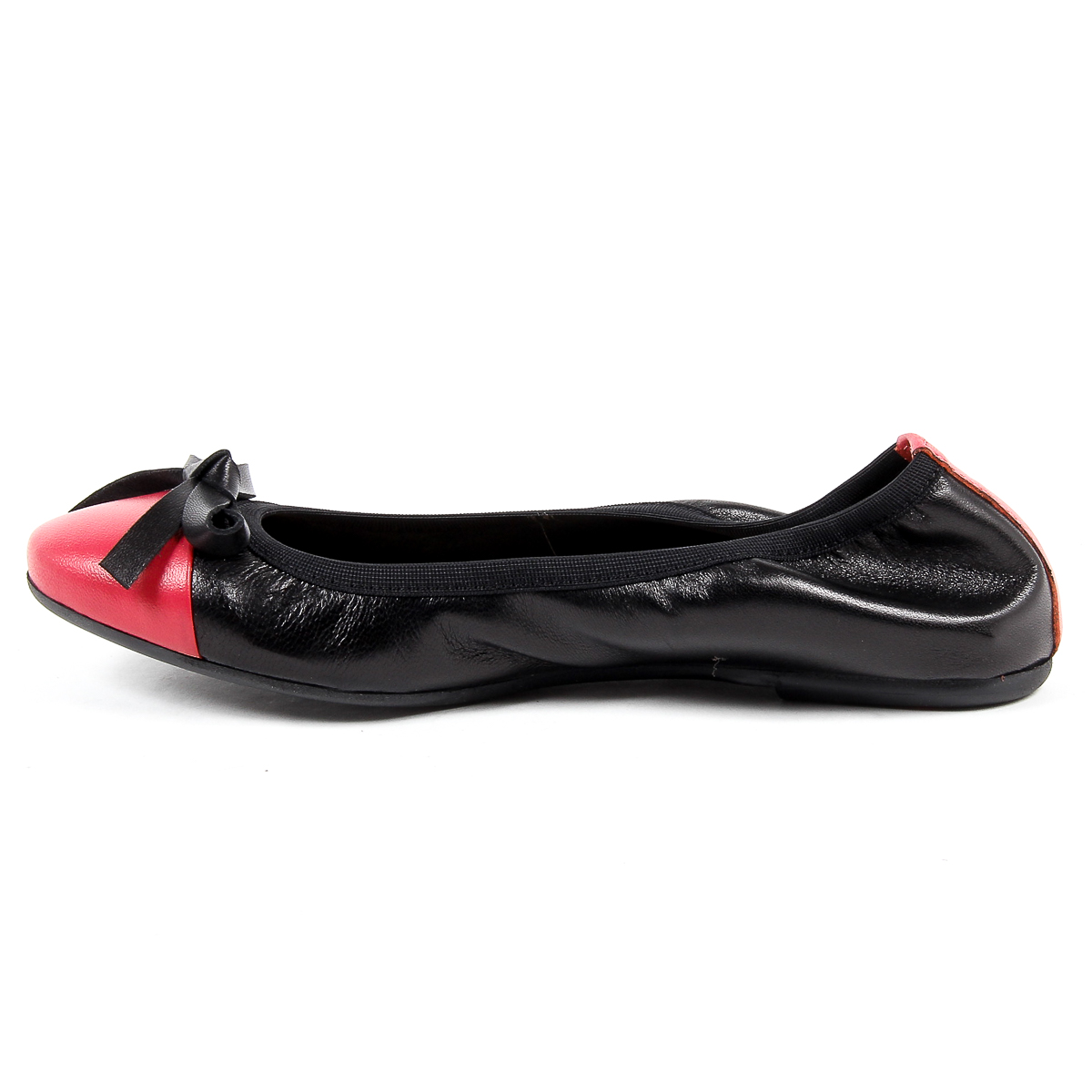 V 1969 Italia Womens Soft Ballerina Black PAMELA