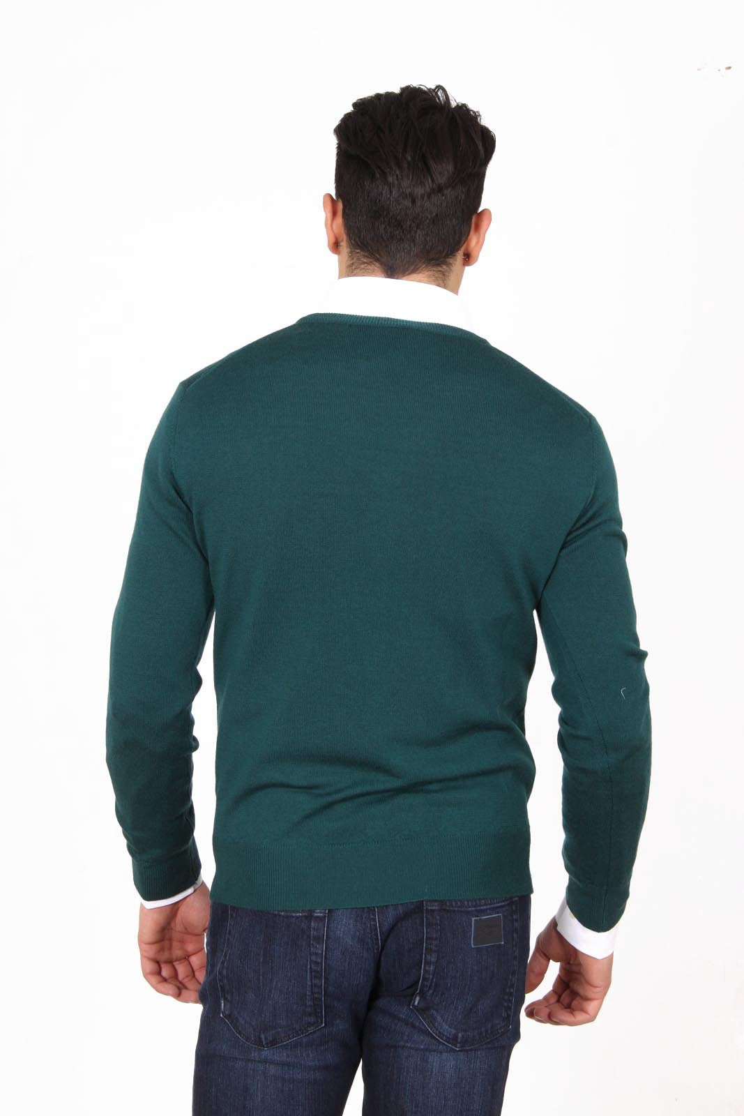Maglione uomo scollo a V V 1969 Italia 9801 SCOLLO V VERDONE