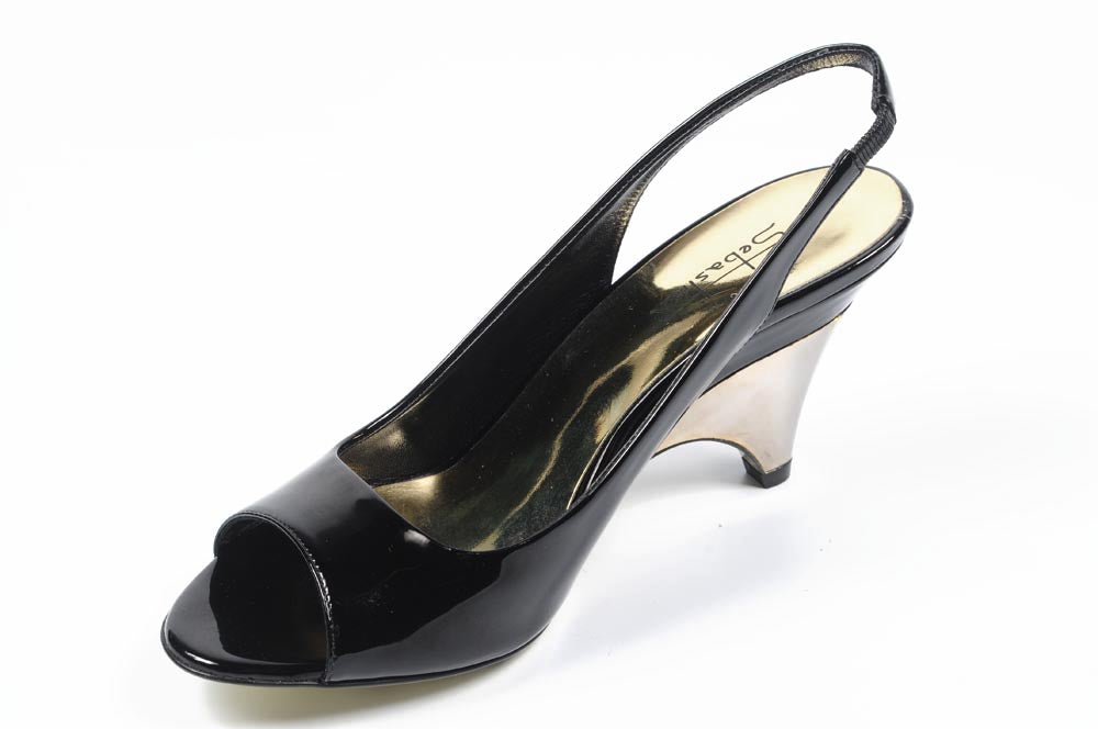 Sandalo donna Sebastian Milano S3065M VERNICE NERA