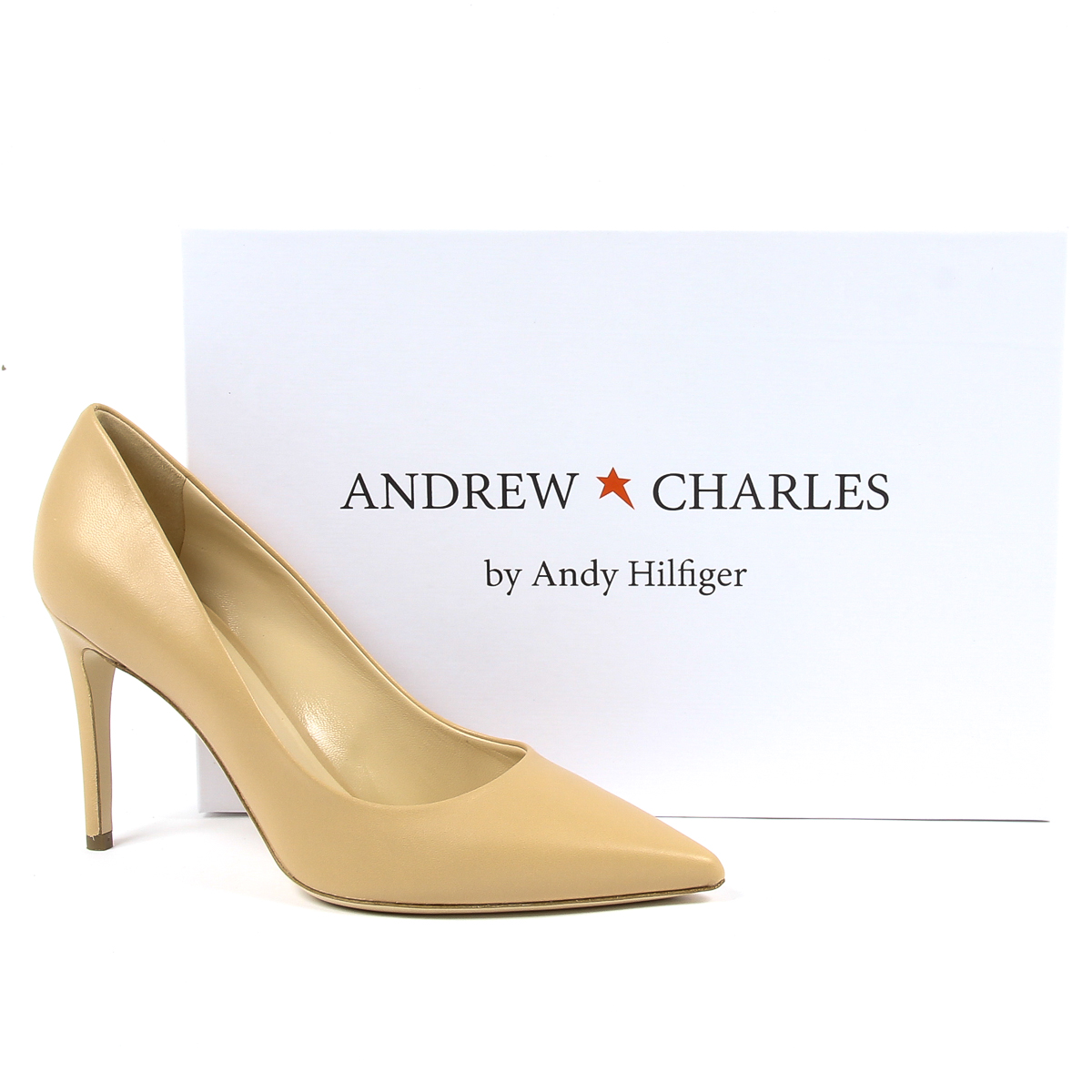 Andrew Charles By Andy Hilfiger Scarpe con tacco da donna color cammello MEMPHIS