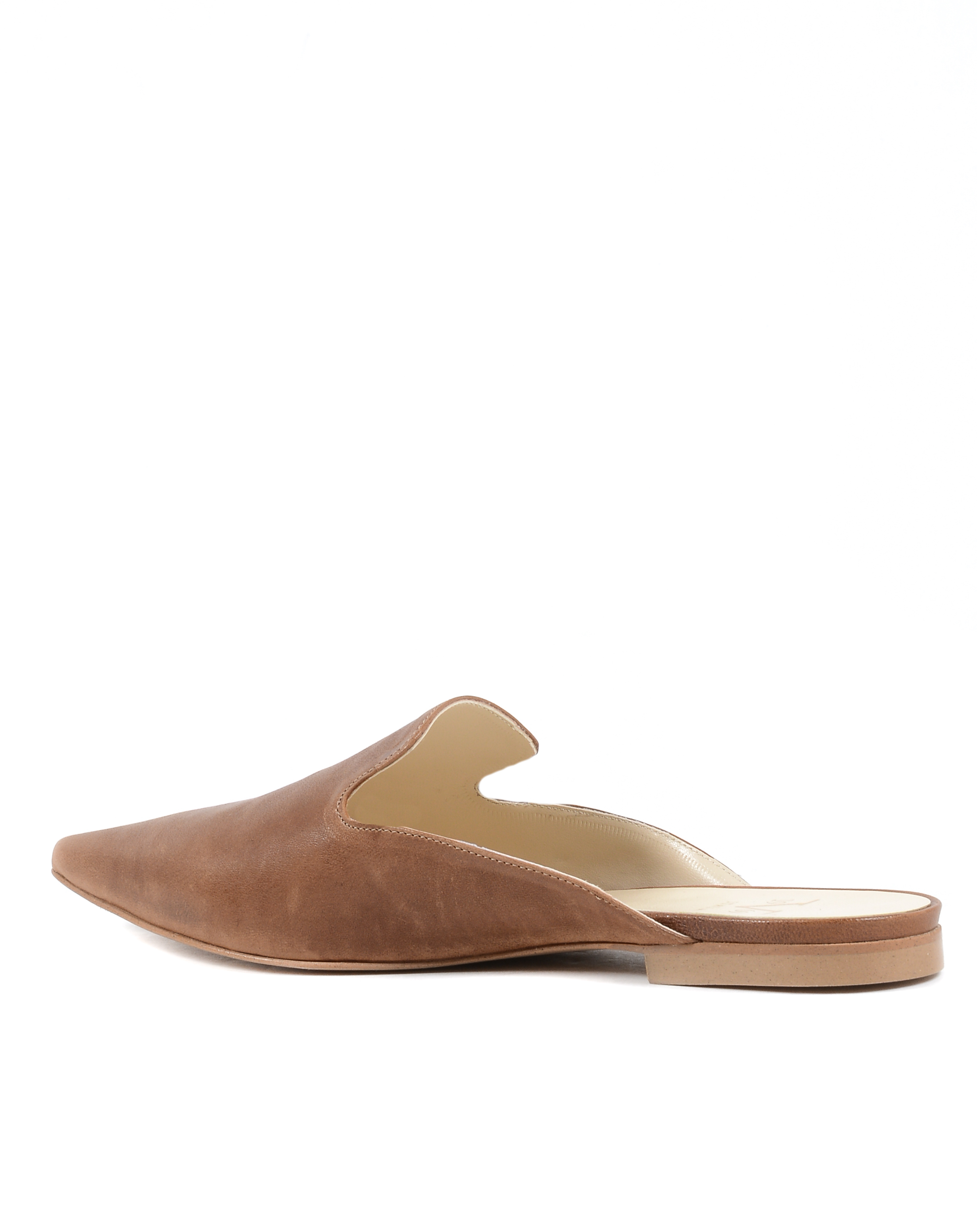 Slide da donna 19V69 Italia Marrone 4747 SABOT PELLE MARRONE