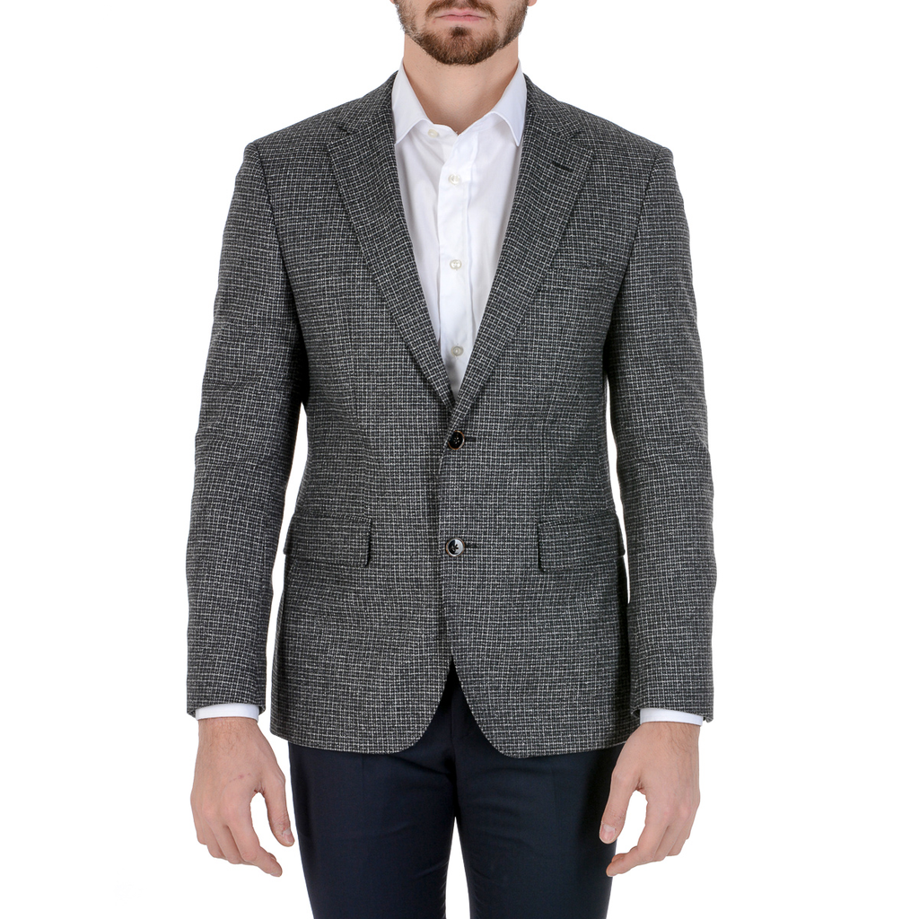 Giacca da uomo Hugo Boss a maniche lunghe grigia JAYDEN