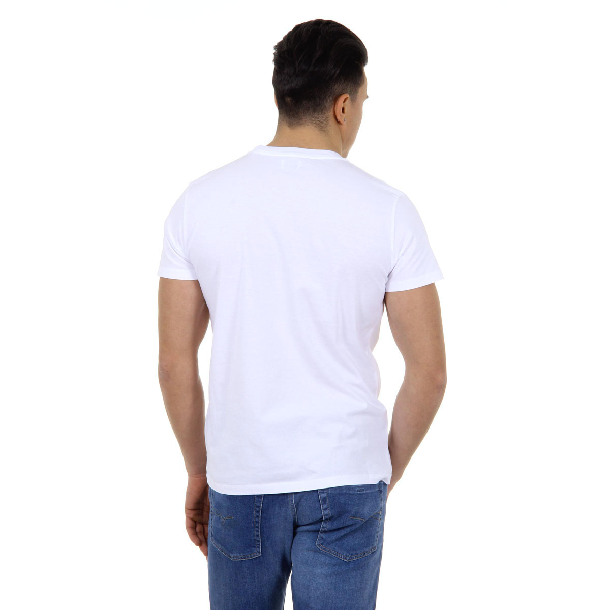 Diesel T-shirt da uomo a maniche corte con scollo rotondo 00SHBZ 0JAHZ 100 T-SCOD