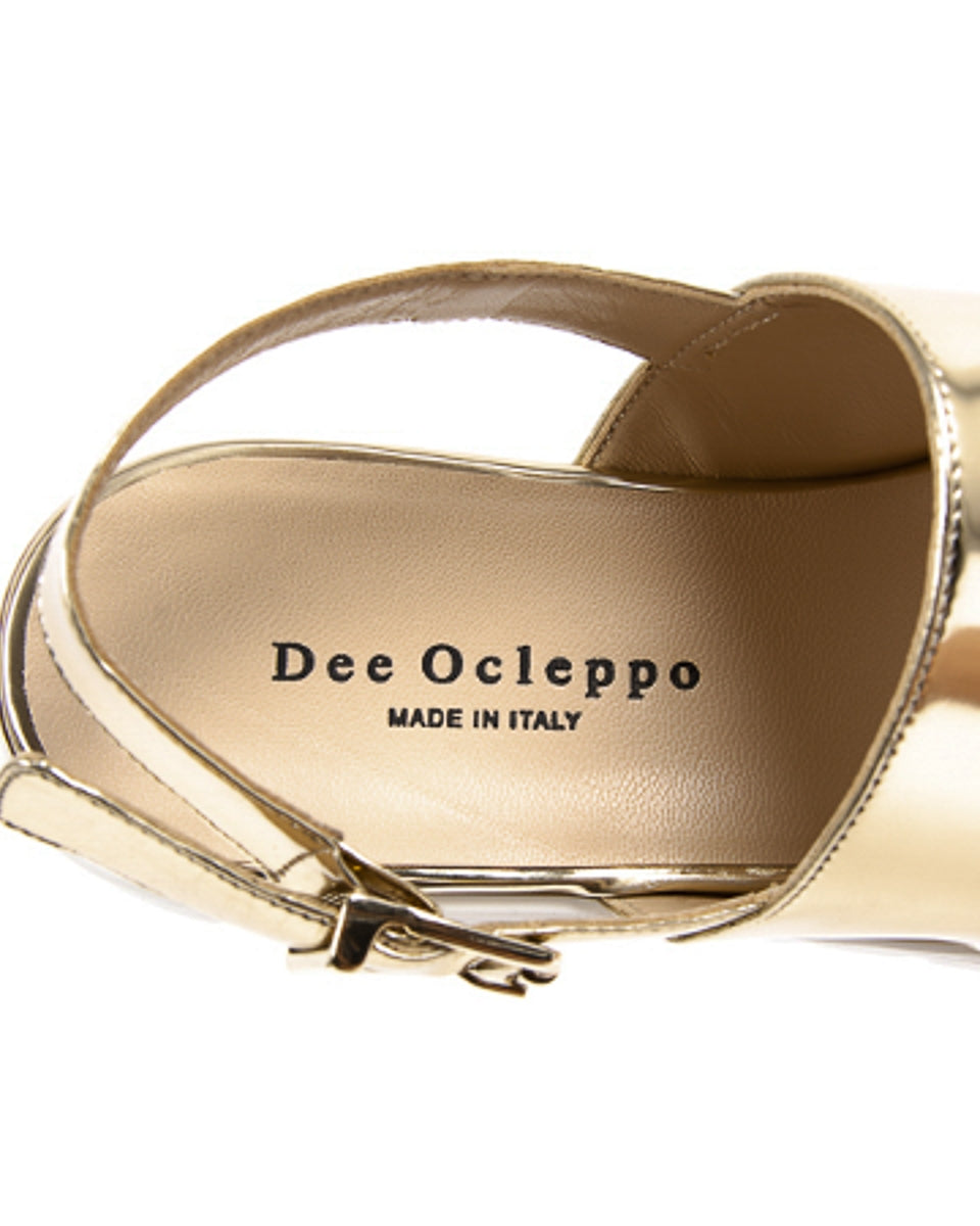 Dee Ocleppo Womens Sandal E3083 SPECCHIO STOP MET PLATINO