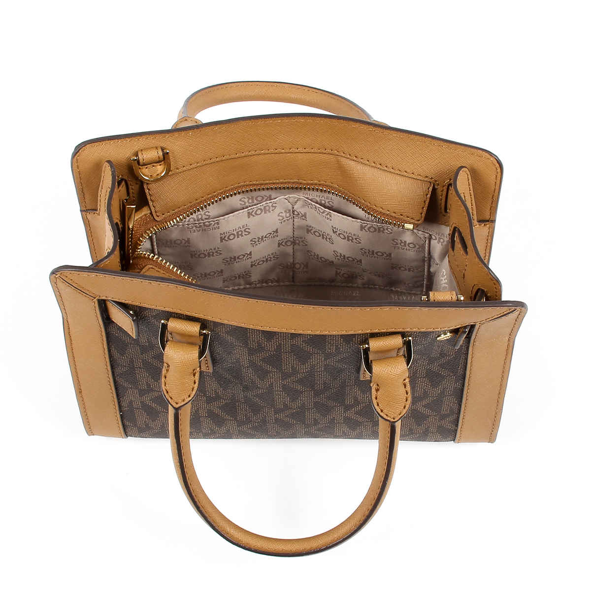Borsa a mano da donna Michael Kors DILLON 35T7GAIS1B BRN ACORN