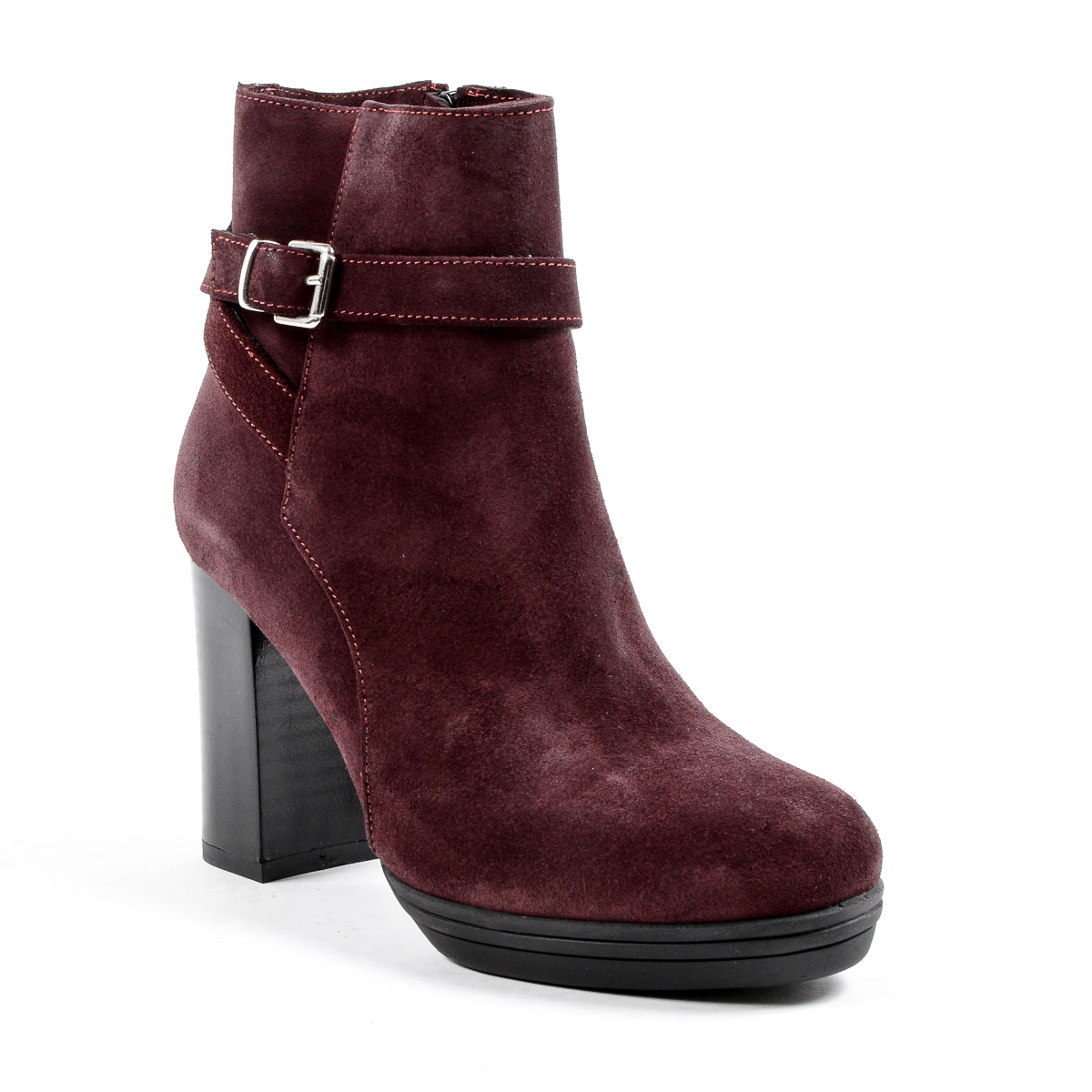 V 1969 Italia Stivaletto con tacco da donna Bordeaux SAMANTHA
