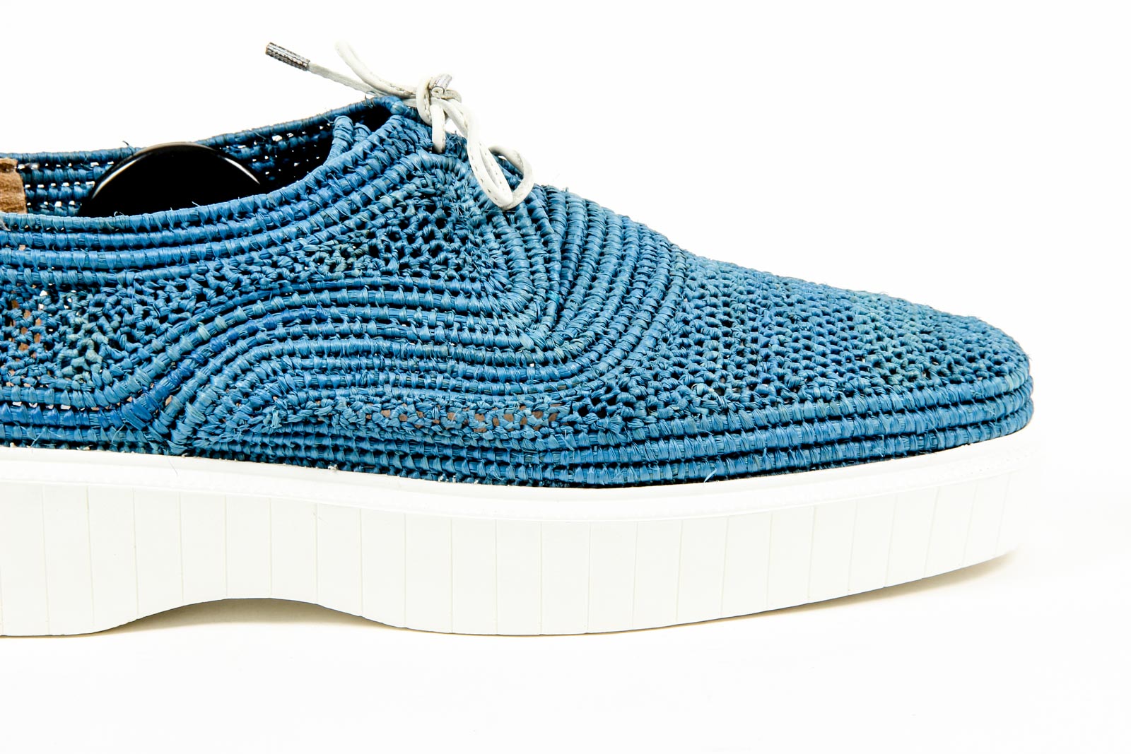 Sneaker da donna Robert Clergerie Paris POCO PAILLE BLEU DBL POUDRE