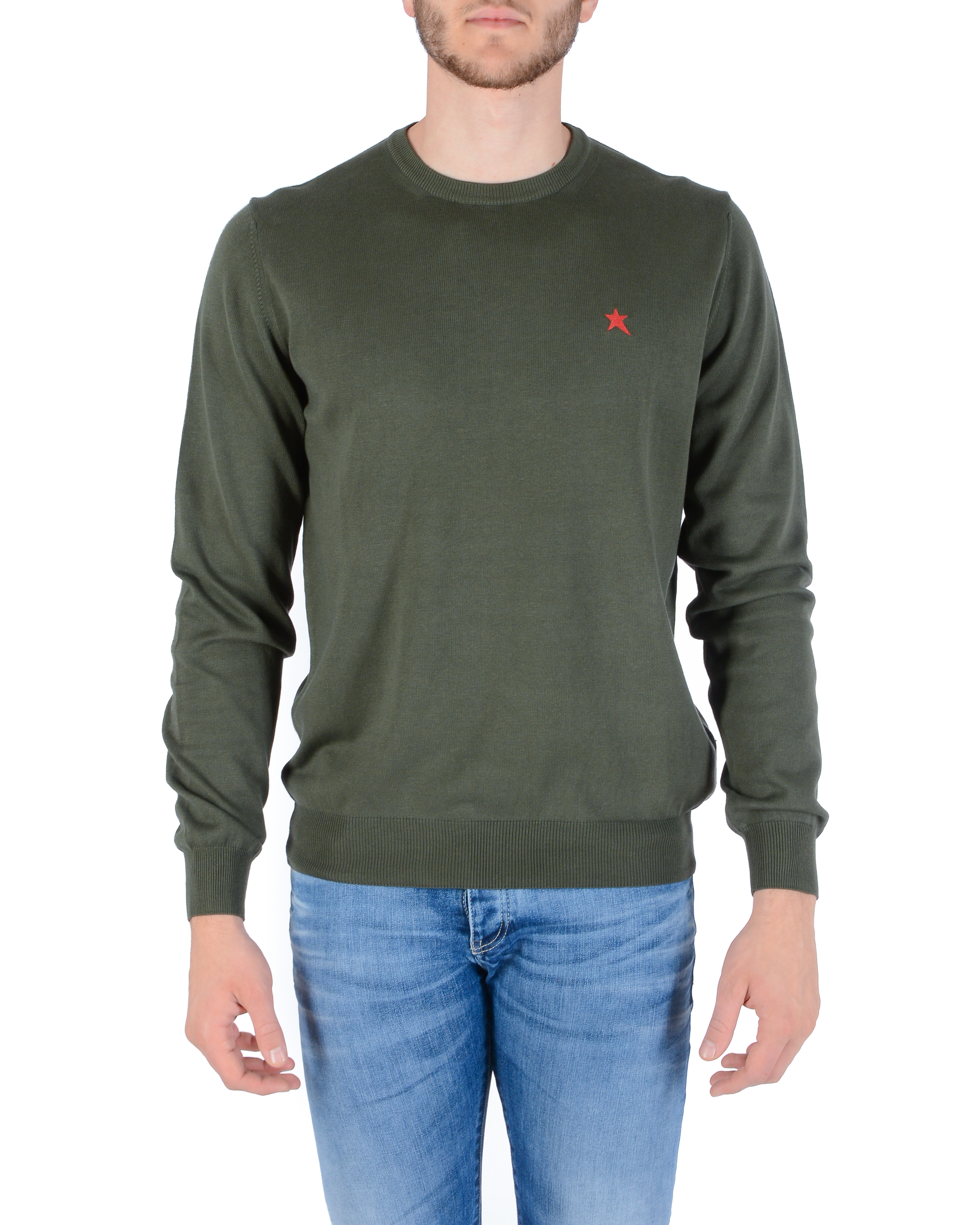 Maglione da uomo Andrew Charles KNITWEAR VERDE