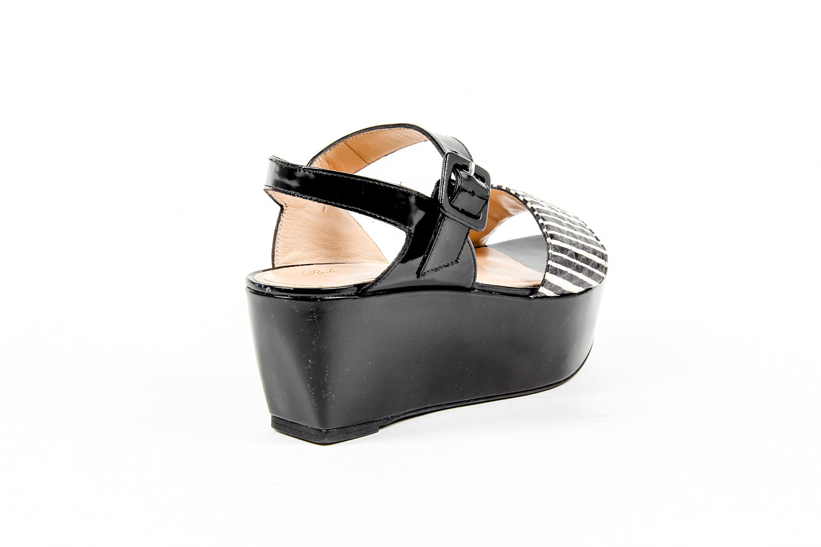 Sandalo flatform da donna Robert Clergerie Paris FRAKS RAY JAZZ NOIR DBL PDR