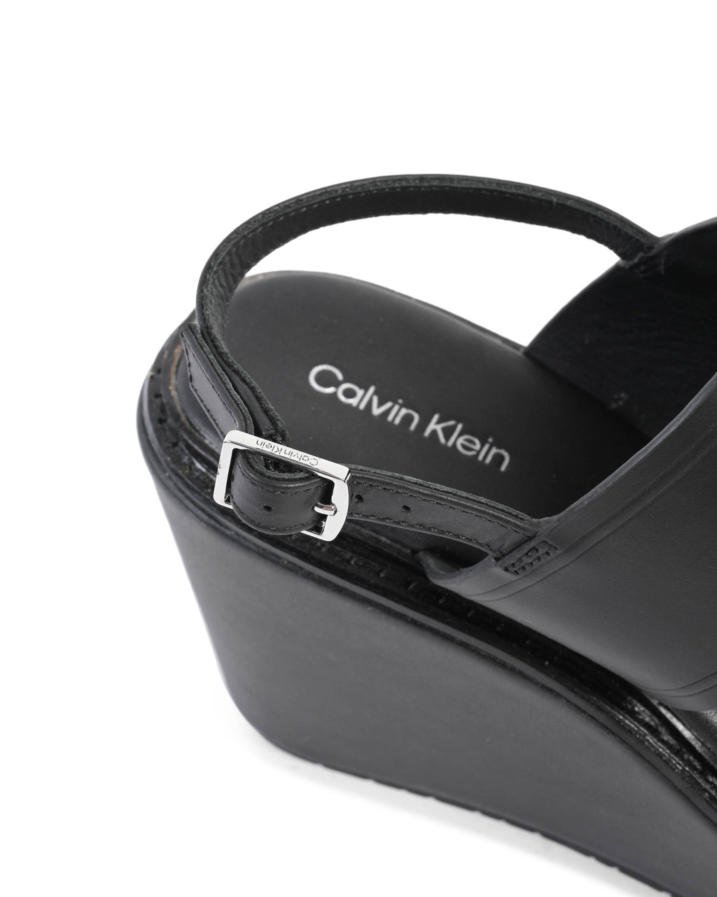 Calvin Klein Sandalo con plateau da donna nero HW0HW01137BAX